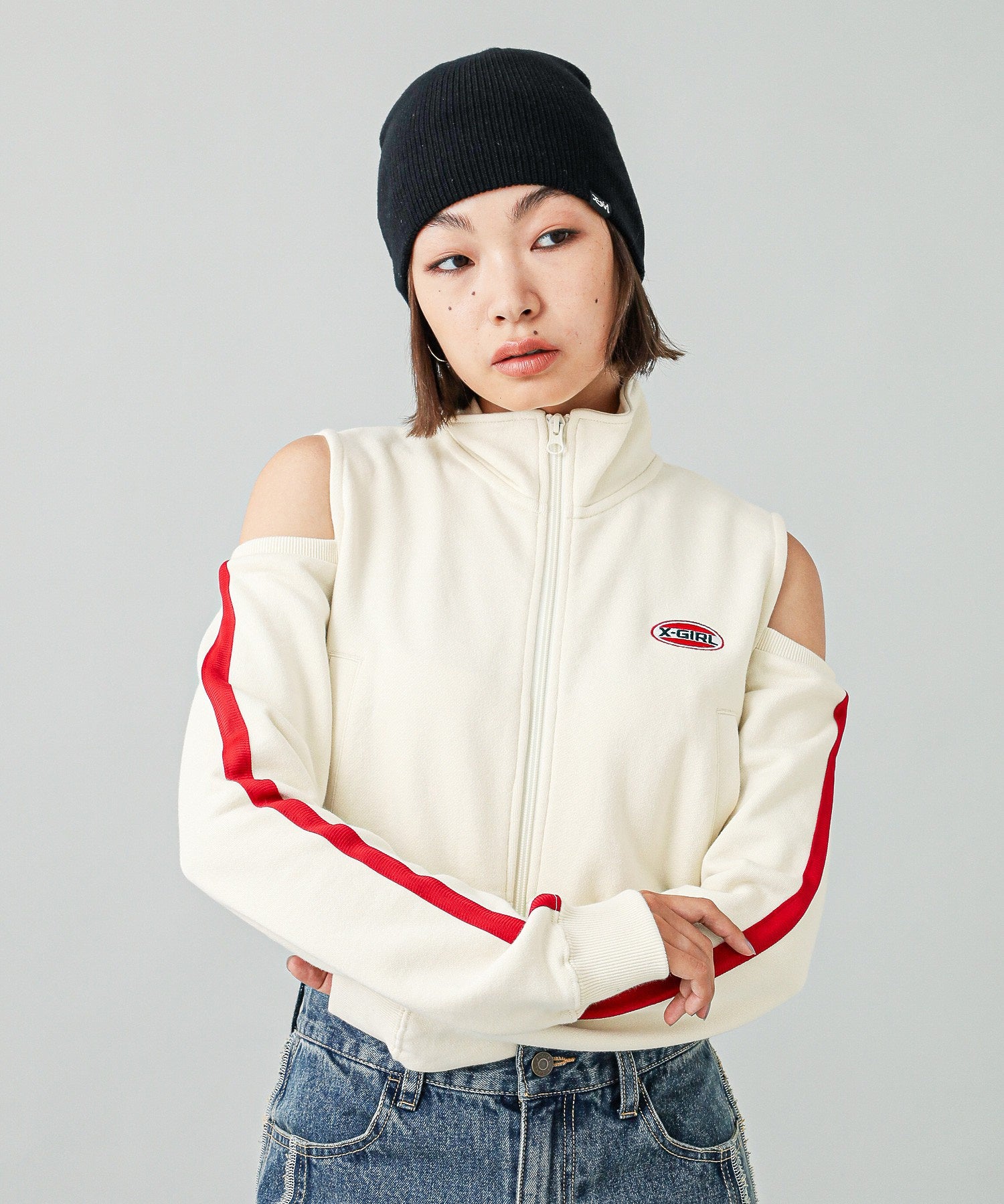 OFF THE SHOULDER TRACK JACKET