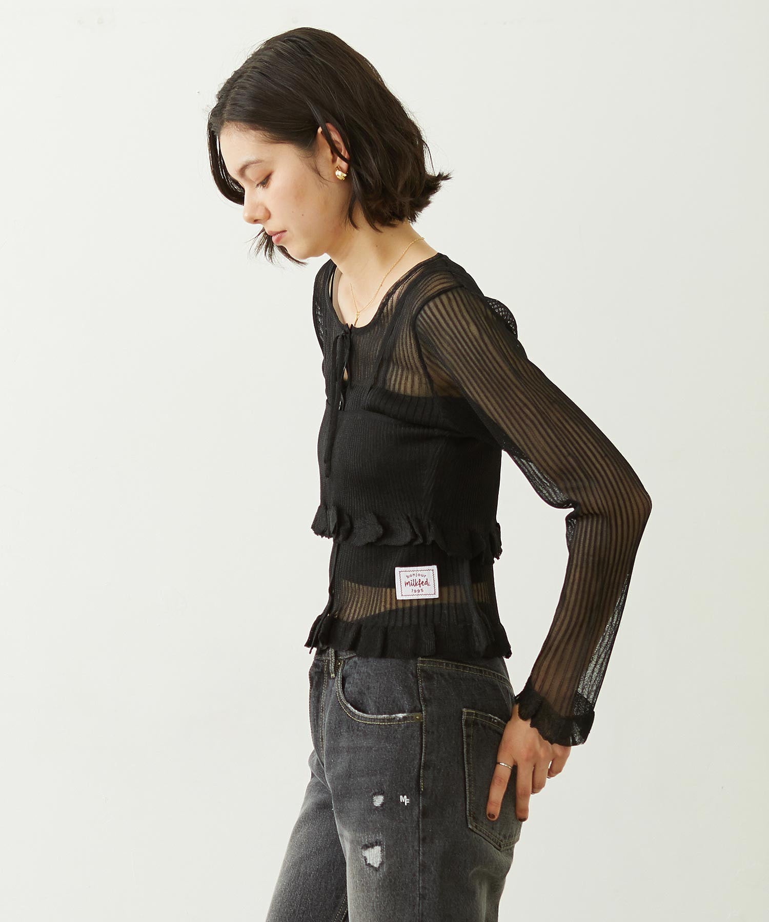 2-PIECE SHEER CARDIGAN