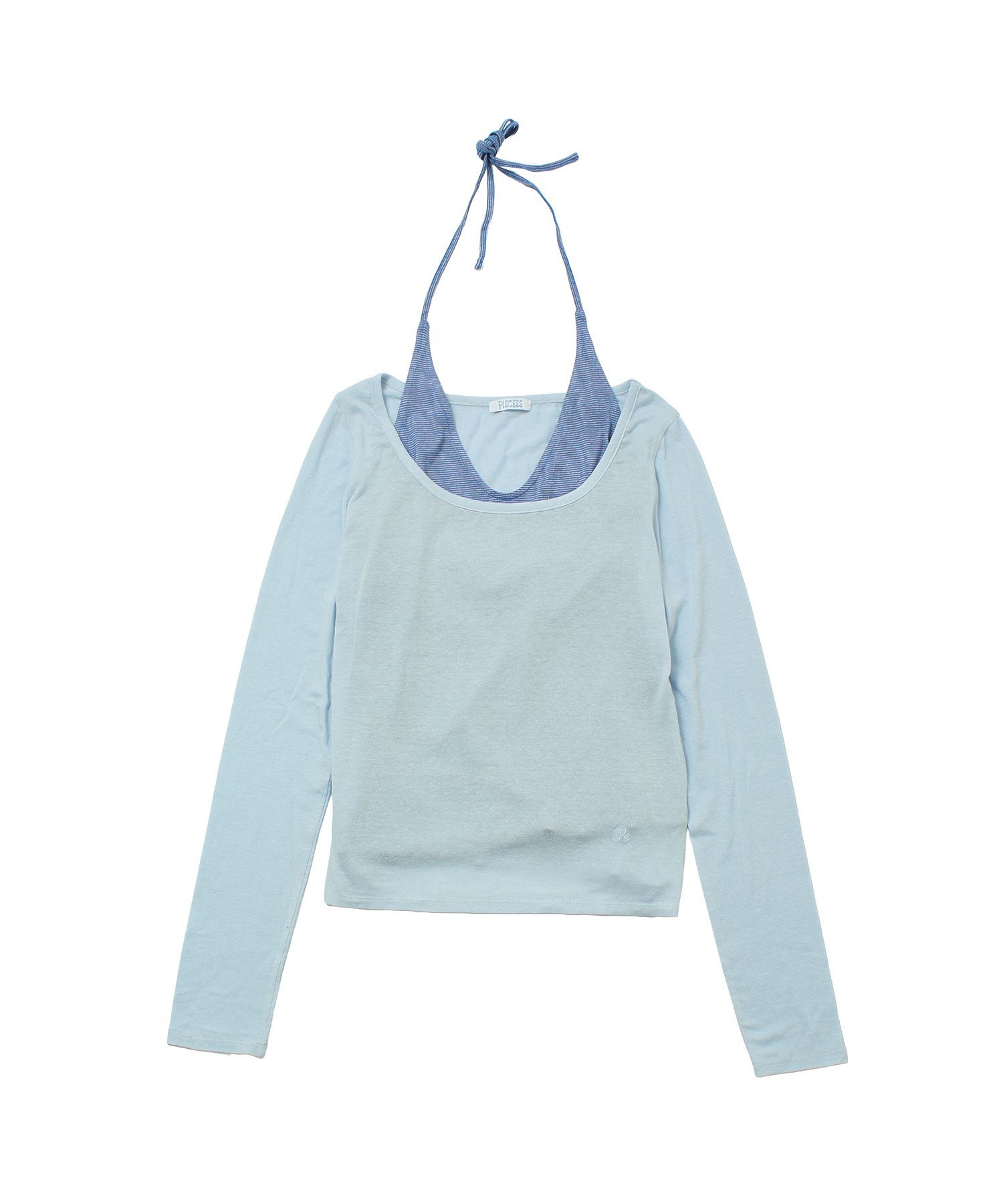 PISCESS/LAYERD HELTER LONG SLEEVE TOP