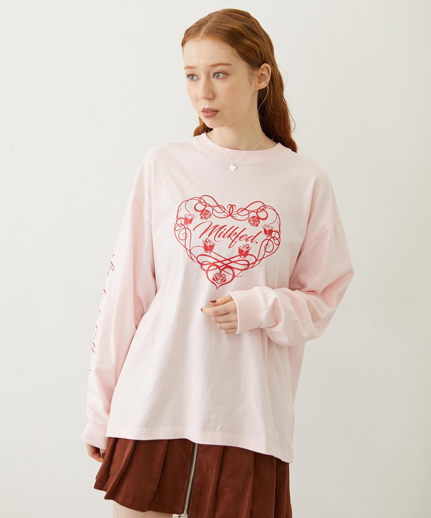 HEART AND ROSE L/S TEE