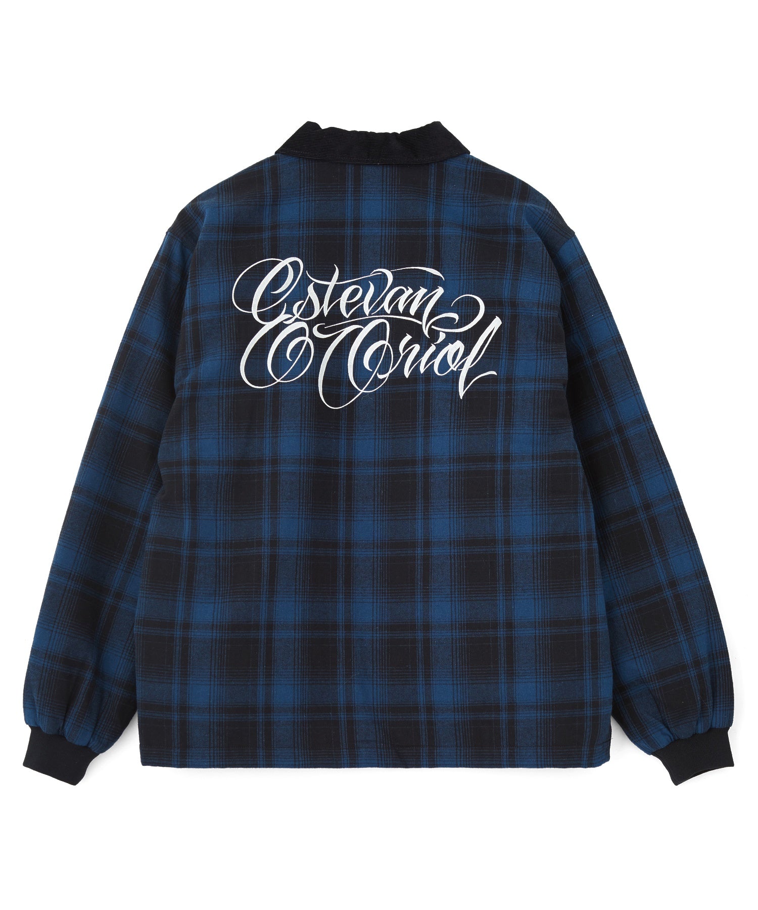XLARGE×ESTEVAN ORIOL QUILTED HALF ZIP FLANNEL SHIRT