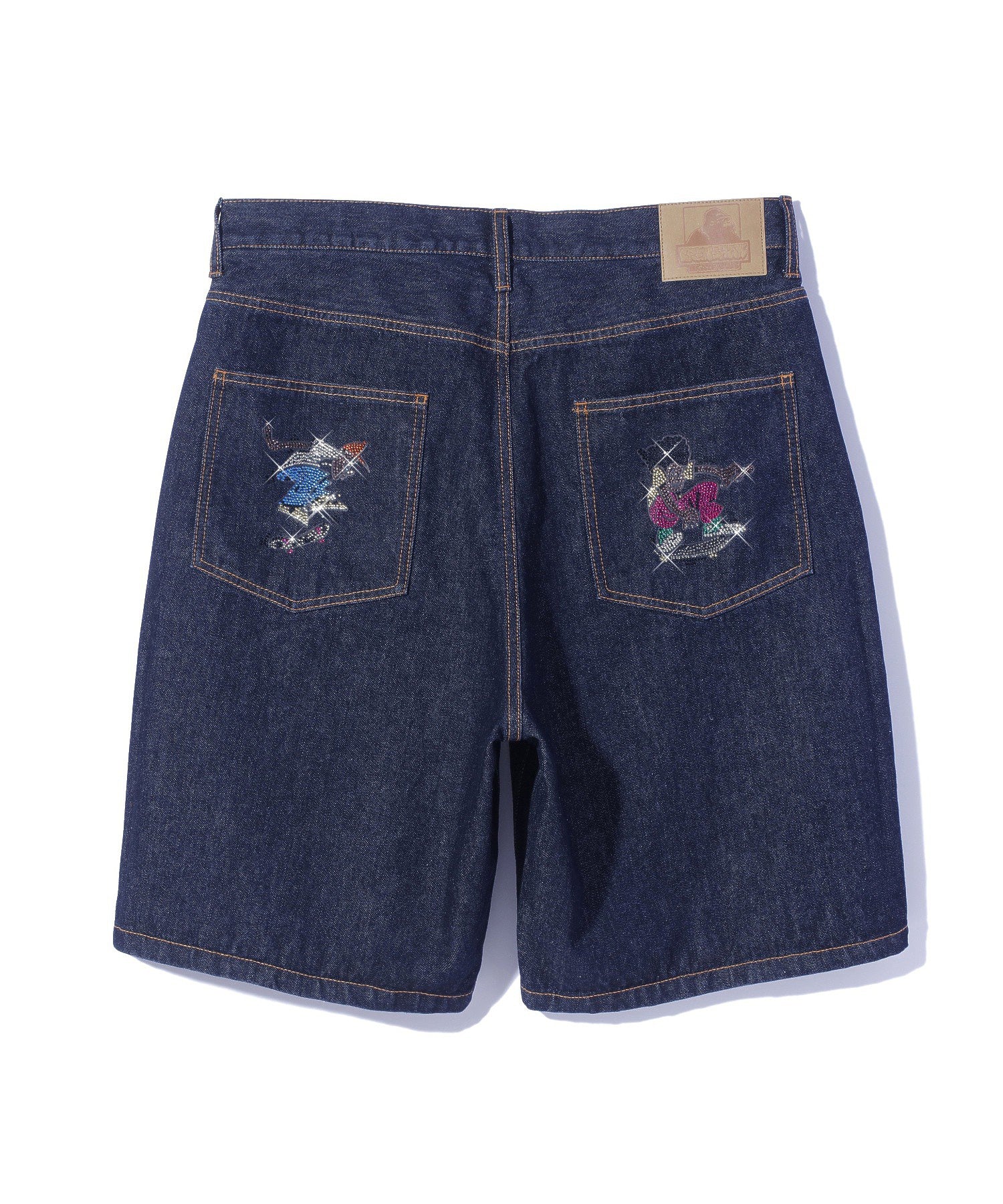 XLARGE×CRENSHAW SKATE CLUB DENIM SHORT PANTS