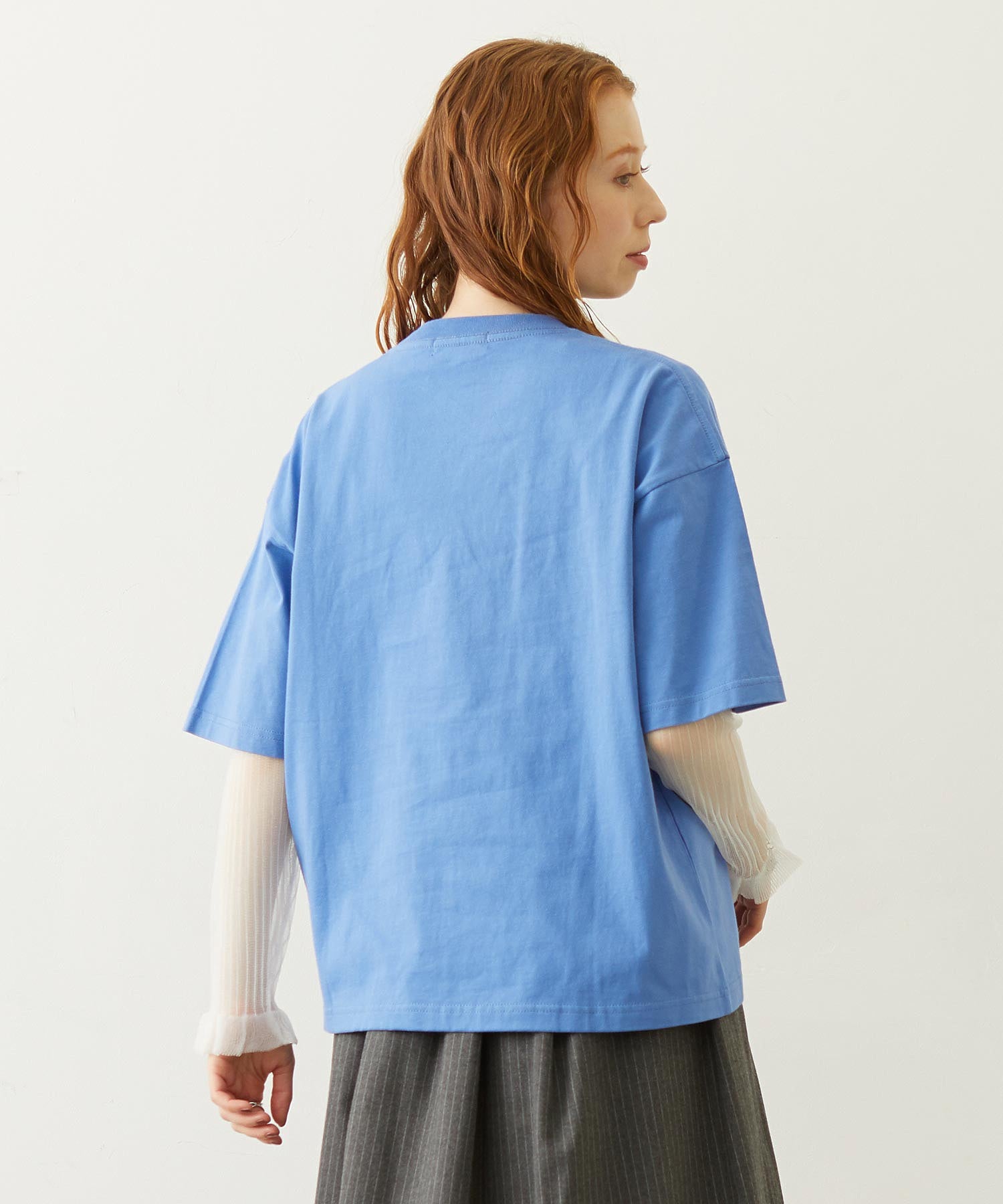 HEART FLOWER EMBROIDERY S/S TEE