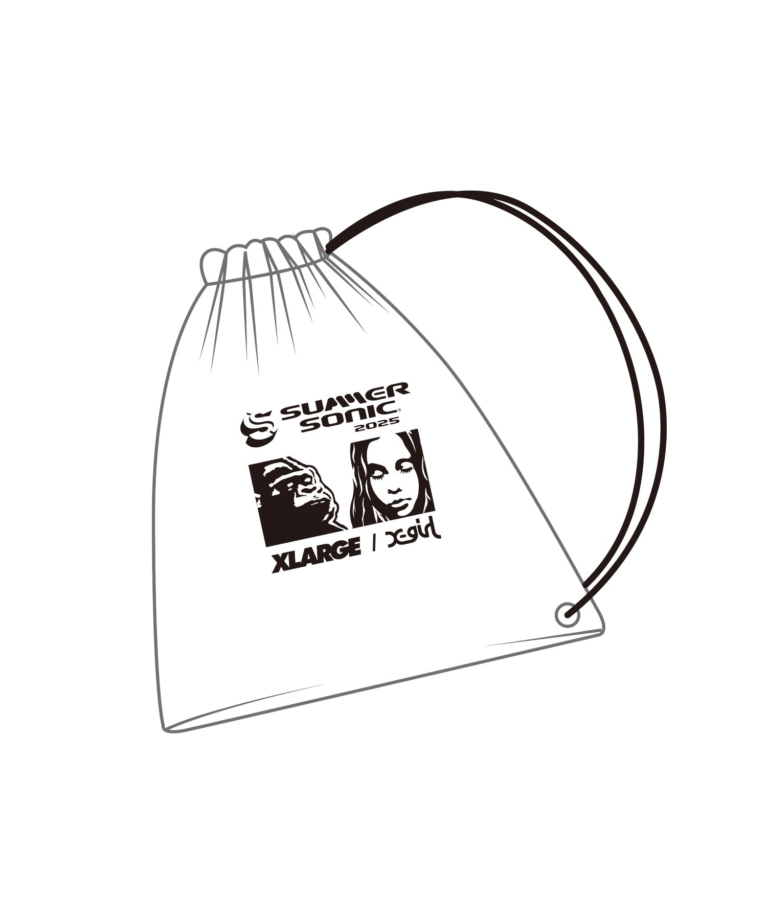 数量限定　XLARGE／X-girl特製のオリジナルナップサック