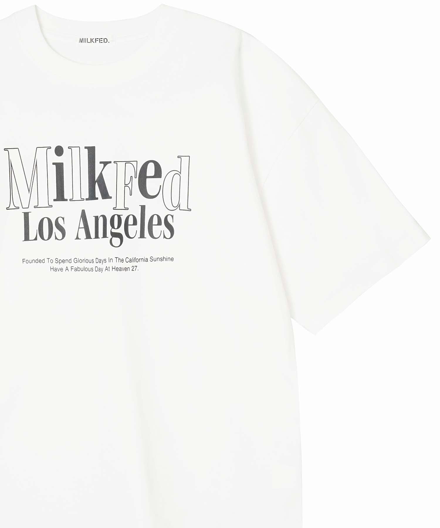 OUTLINE LOGO WIDE S/S TEE MILKFED.