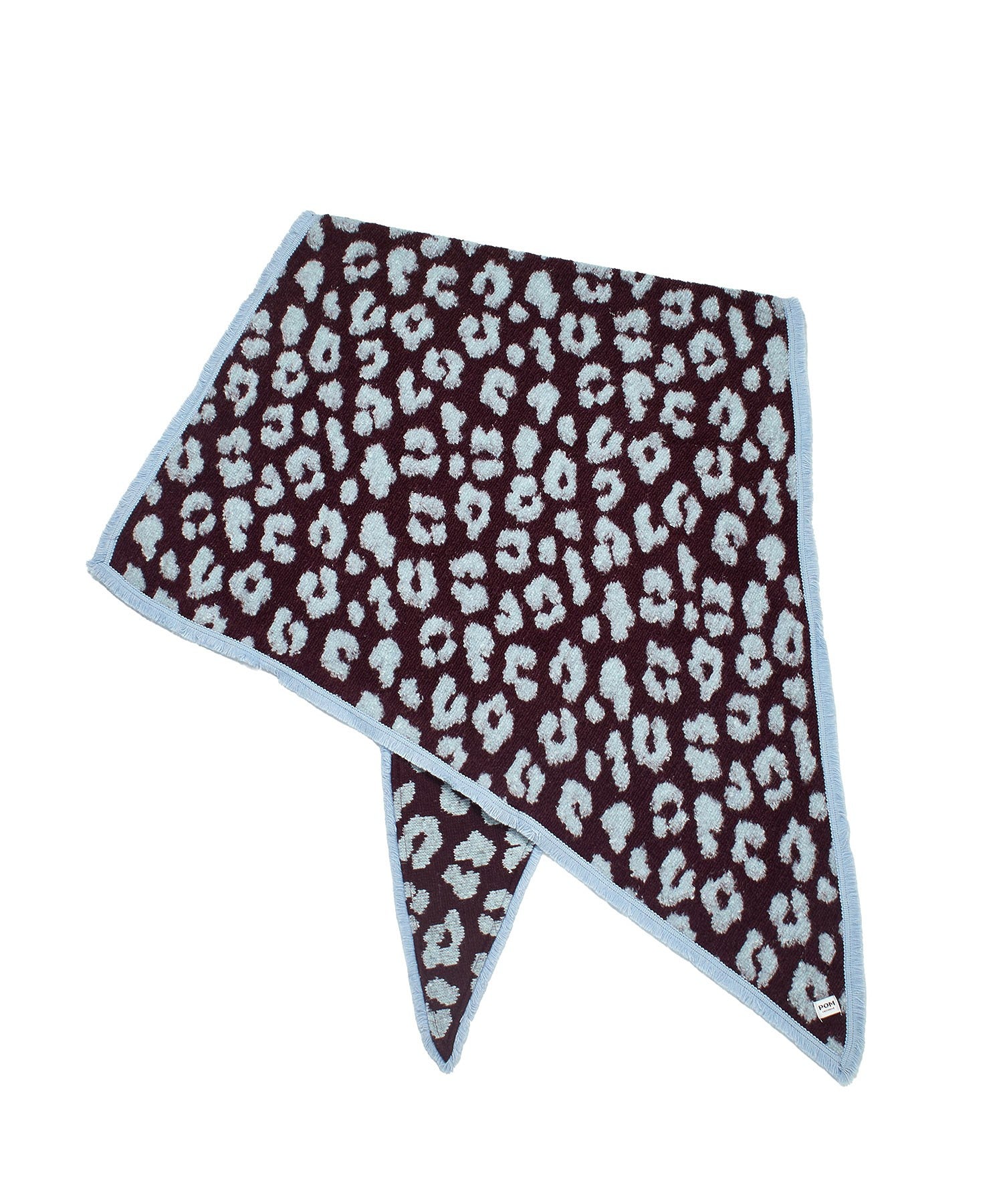 POM/SHAWL LEOPARD PLUM