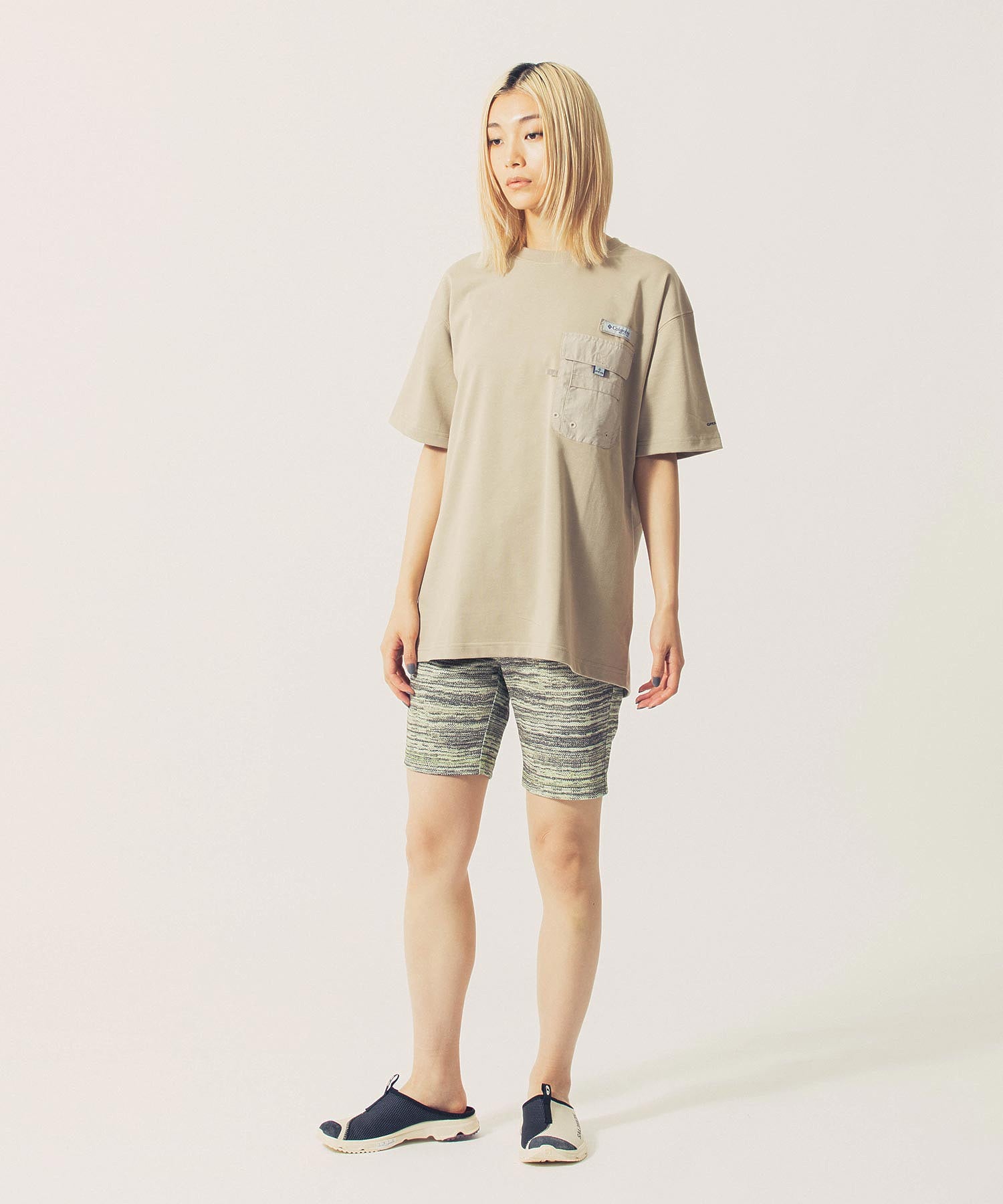 THE OPEN PRODUCT /ザオープンプロダクト/ PRINTED FITTED SHORTS GTO221PT003