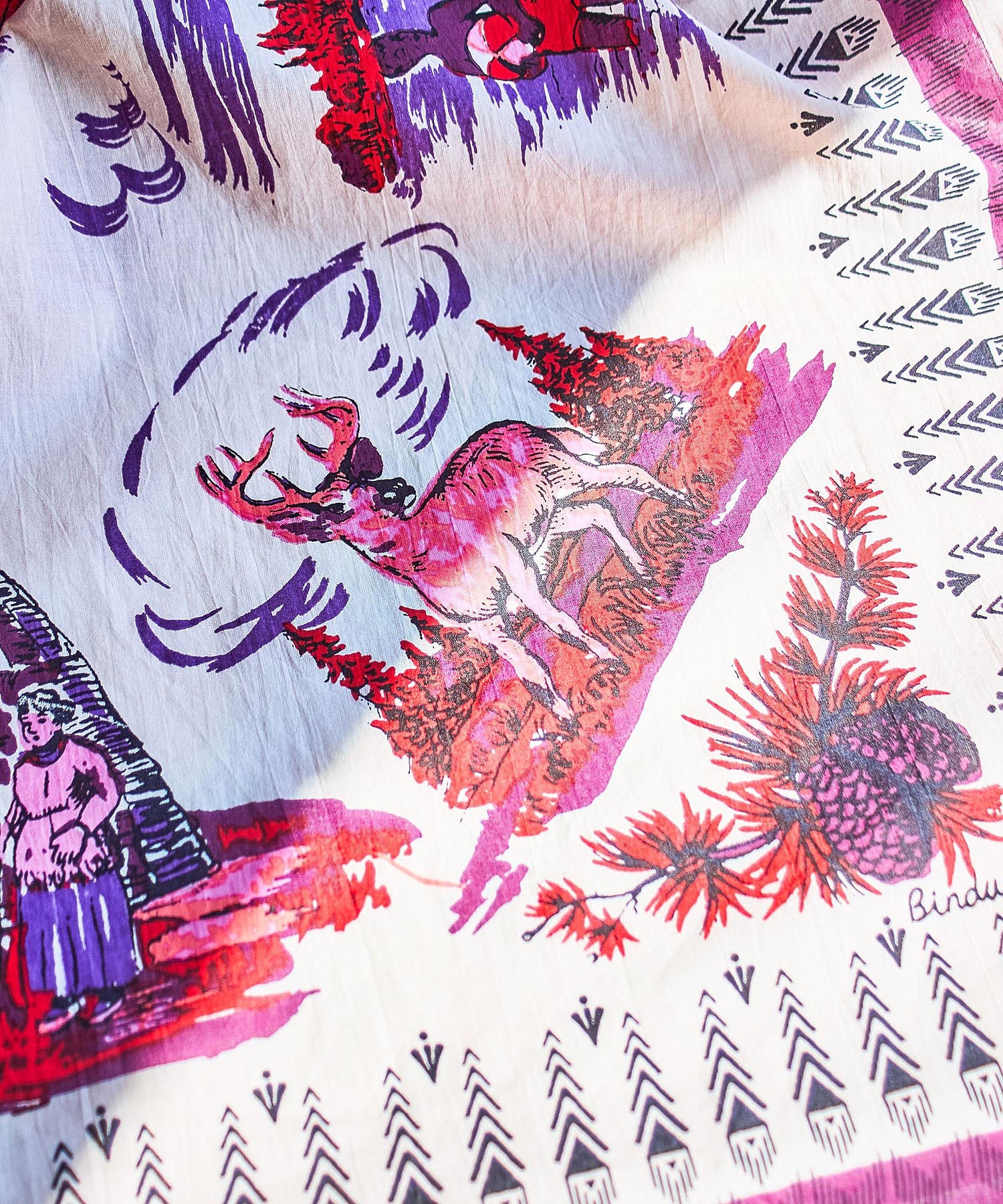 BINDU/COTTON VOILE MINESOTA SCARF