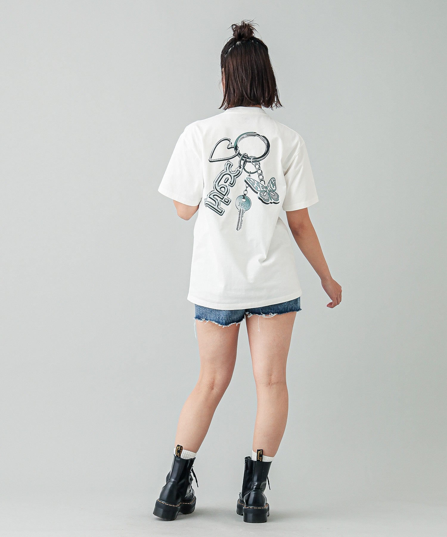 X-girl MOTIF KEYCHARM S/S TEE