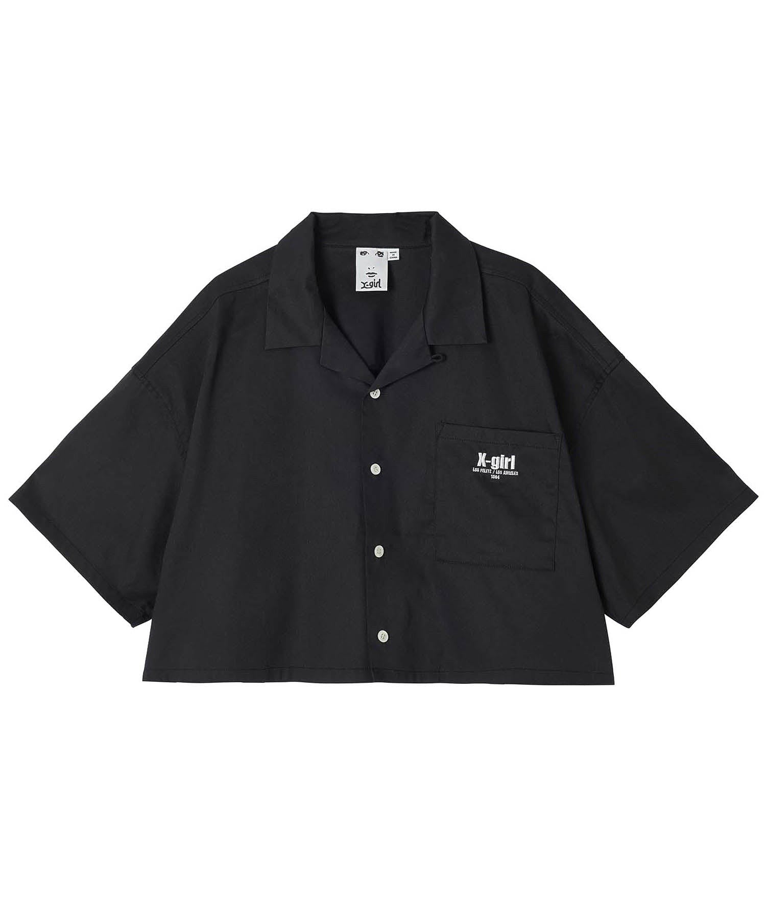 ANONYMITY OPEN COLLAR CROPPED SHIRT X-girl