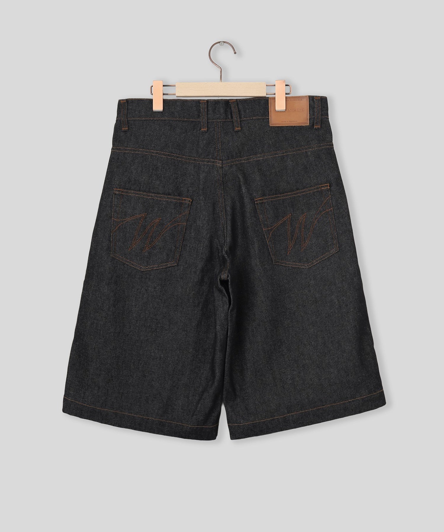 WALK IN PARIS/ウォーキンパリス/Raw denim baggy shorts