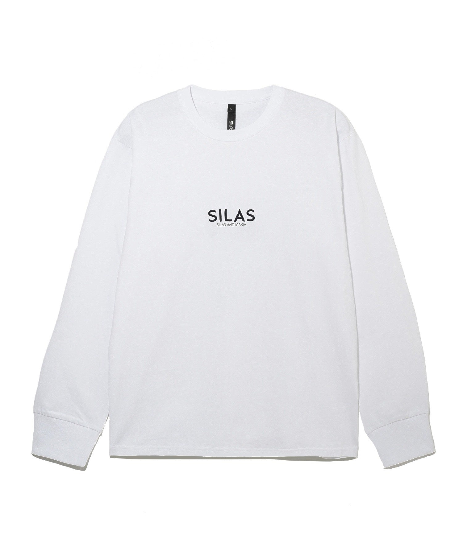 SQUARE AND LOGO PRINT L/S TEE