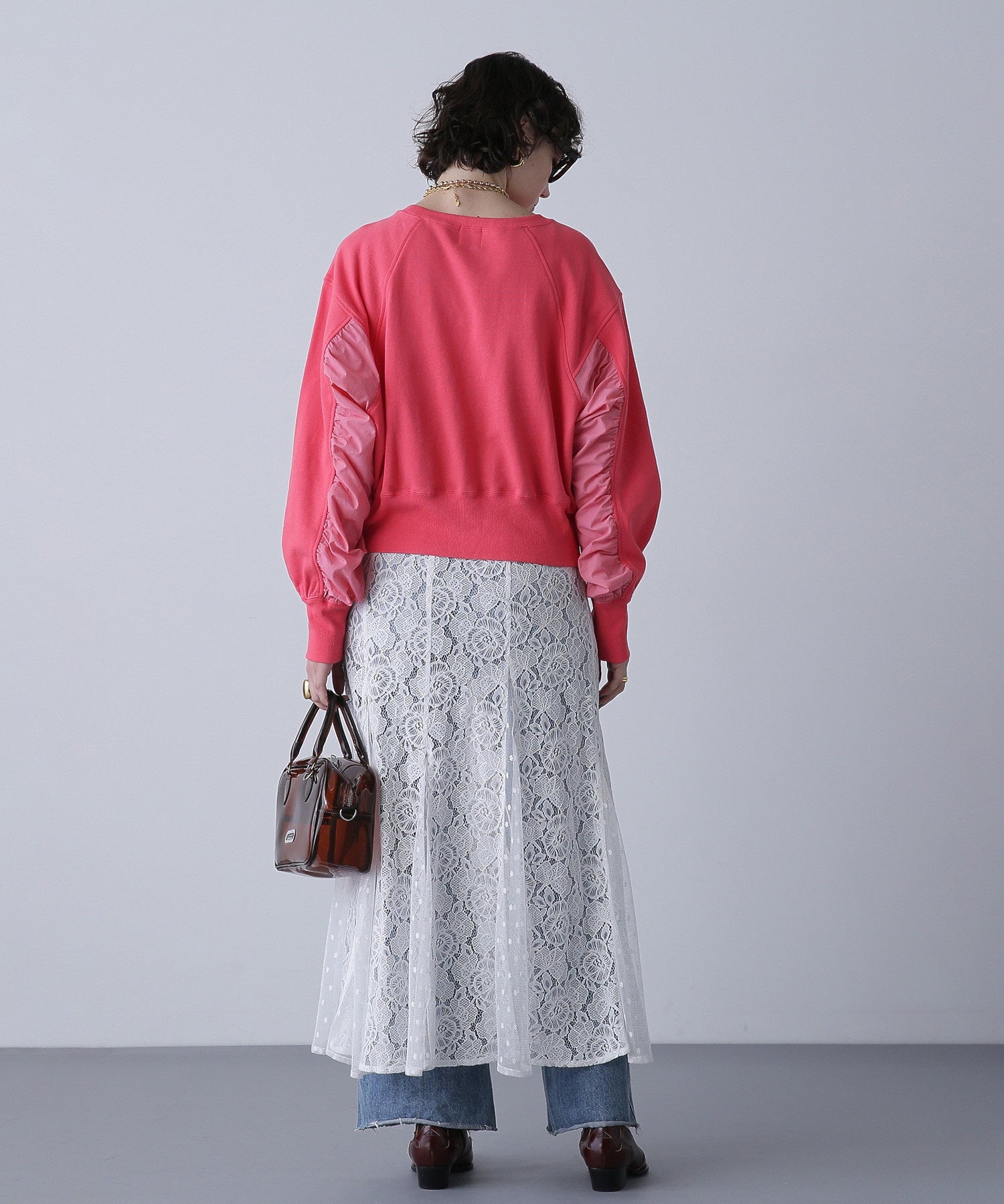 ナイロンドッキングスウェット