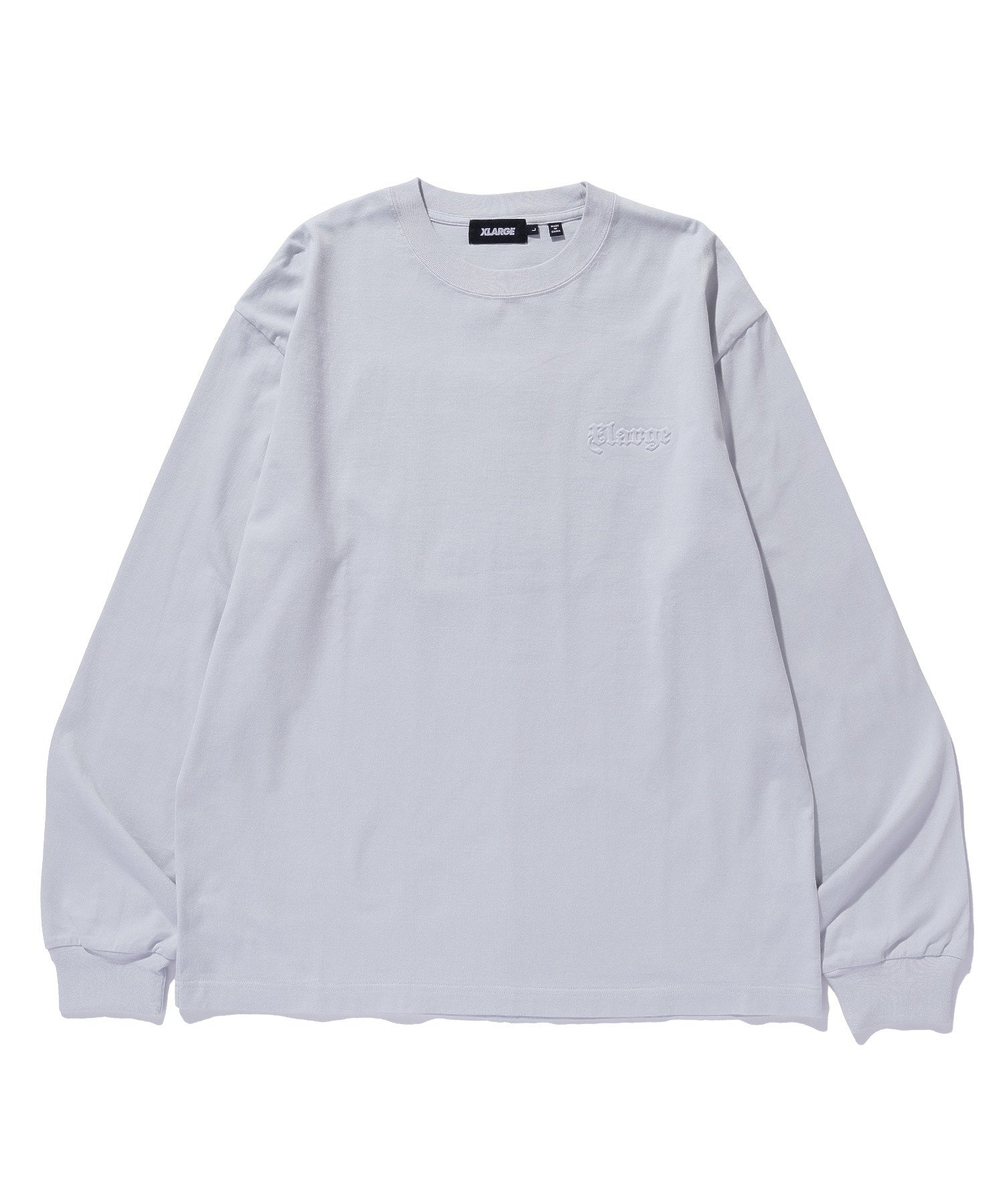 EMBOSSED OLD ENGLISH L/S TEE