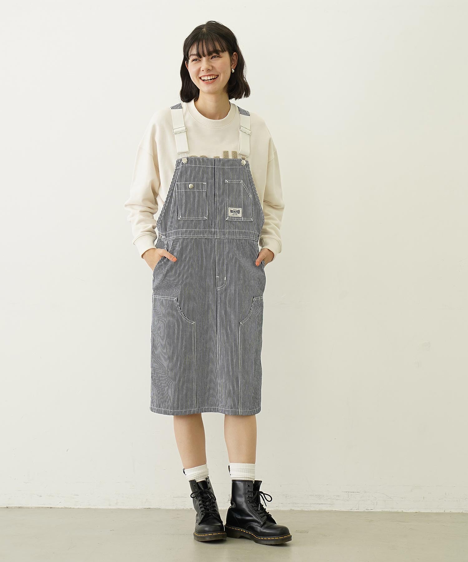 WORK STYLE SALOPETTE SKIRT