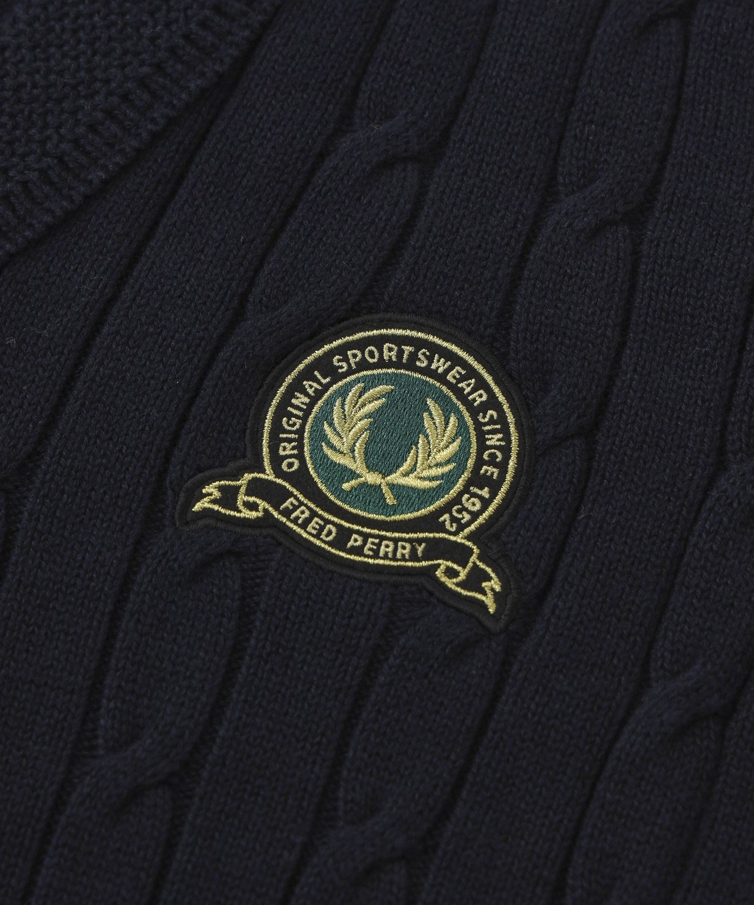 FRED PERRY/フレッドペリー/TENNIS BADGE CABLE KNIT JUMPER K1531