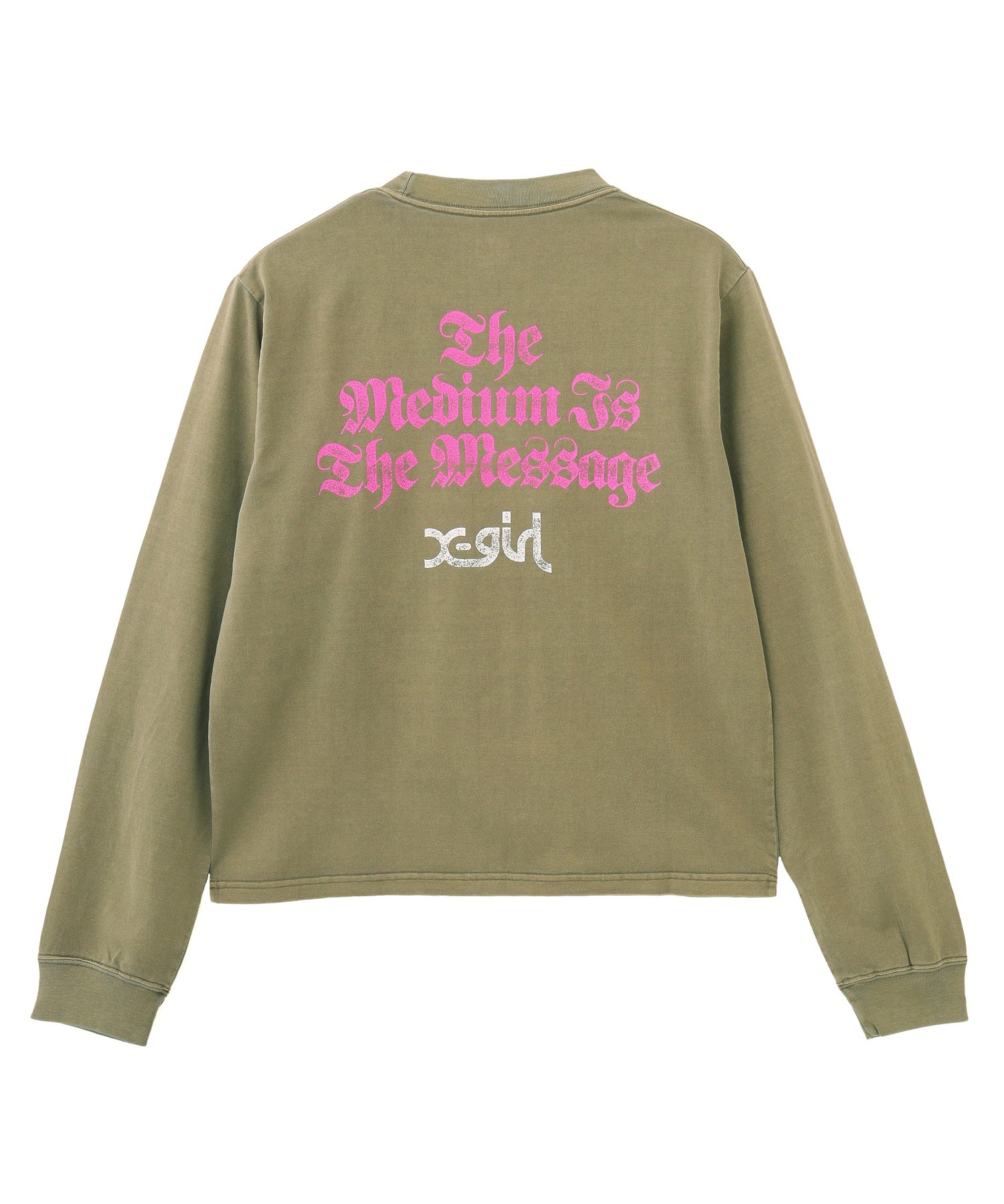 STAR AND FACE LOGO FADED L/S TEE