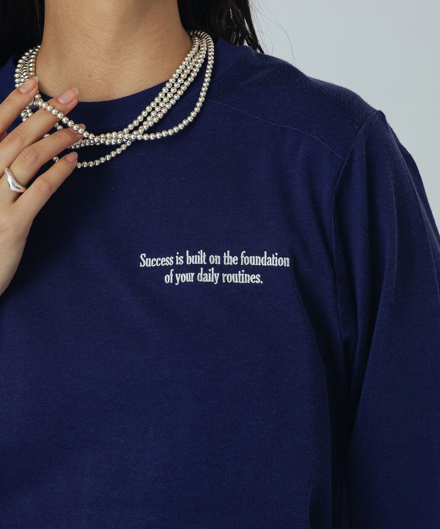 CREOLME/EMBROIDERY H/S TEE