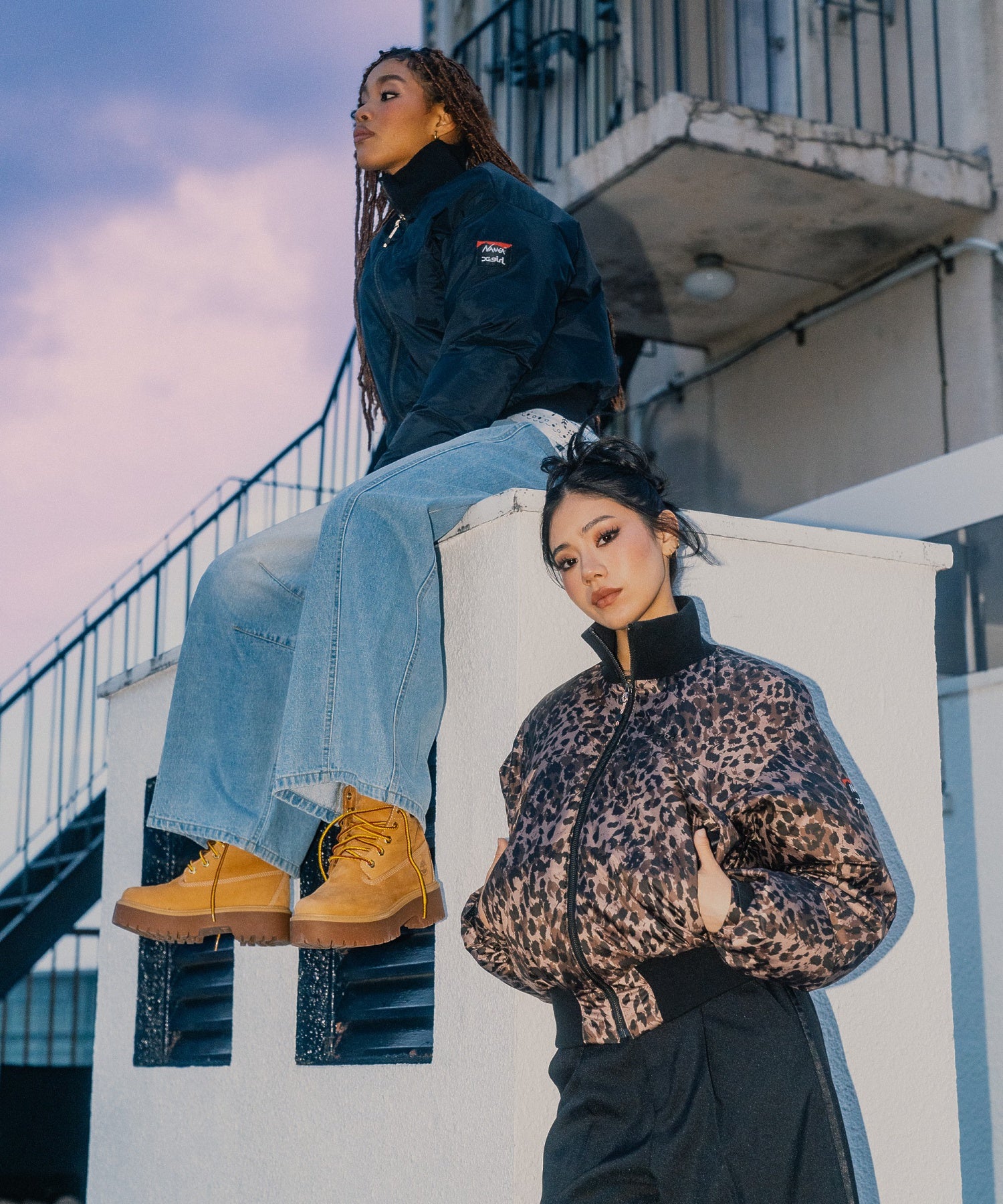 X-girl × NANGA PUFFER JACKET