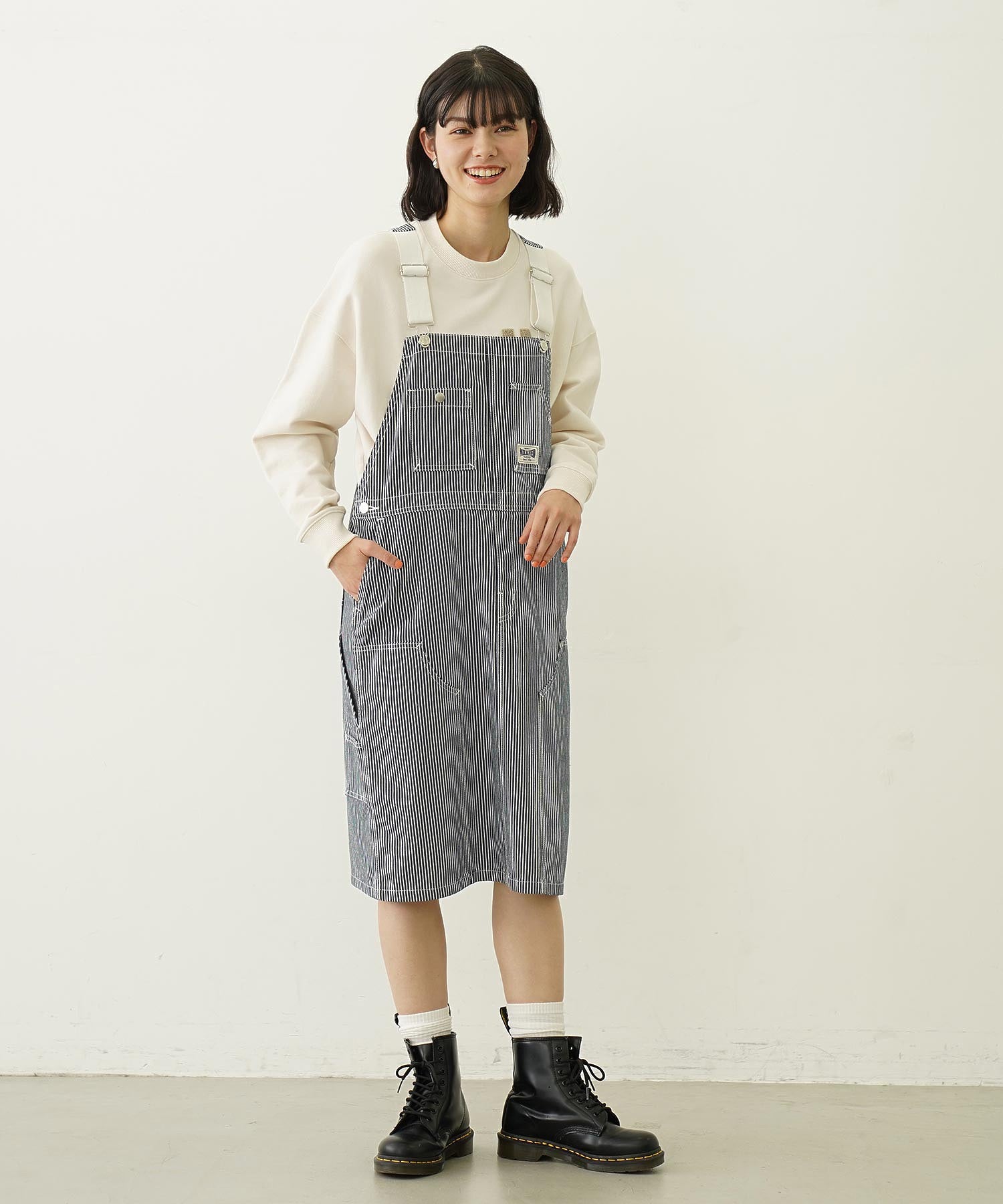 WORK STYLE SALOPETTE SKIRT