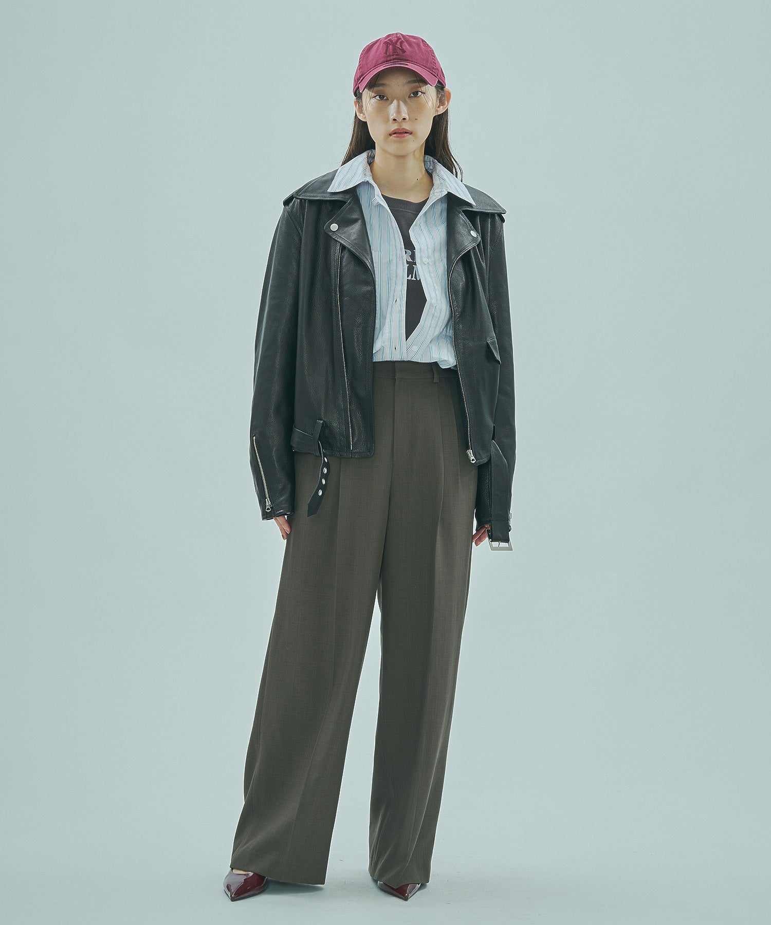 SISII x GENE HEAVENS/LEATHER RIDERS JACKET