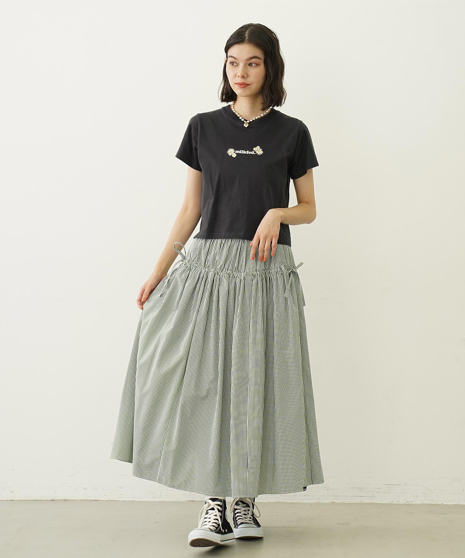 DAISY AND LOGO COMPACT S/S TEE