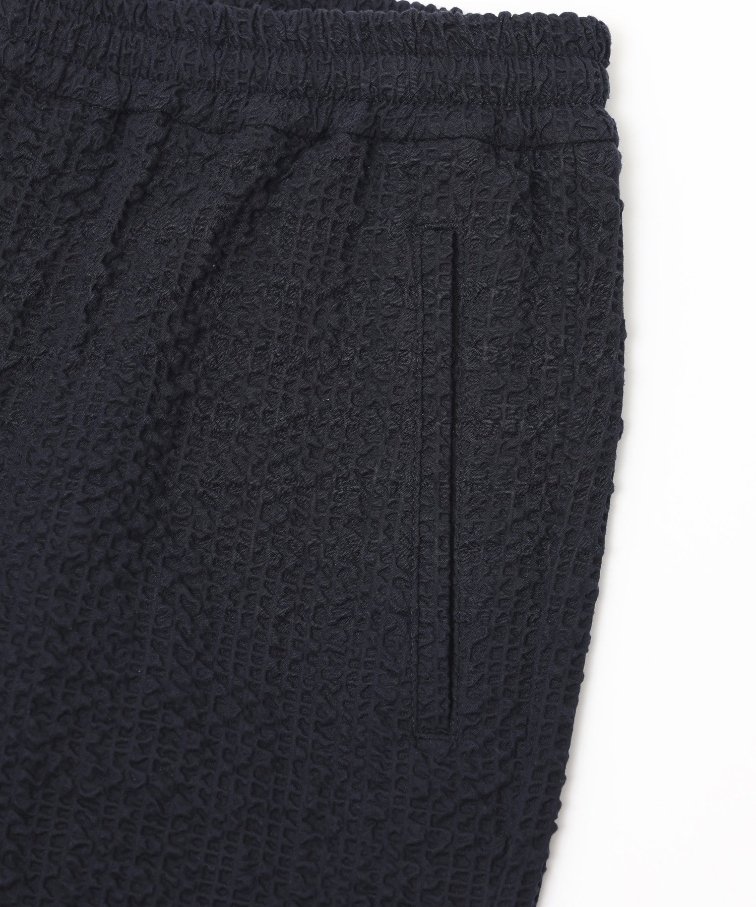 WAX LONDON/ワックスロンドン/TYNE TROUSER  JUMBO SEERSUCKER DKN