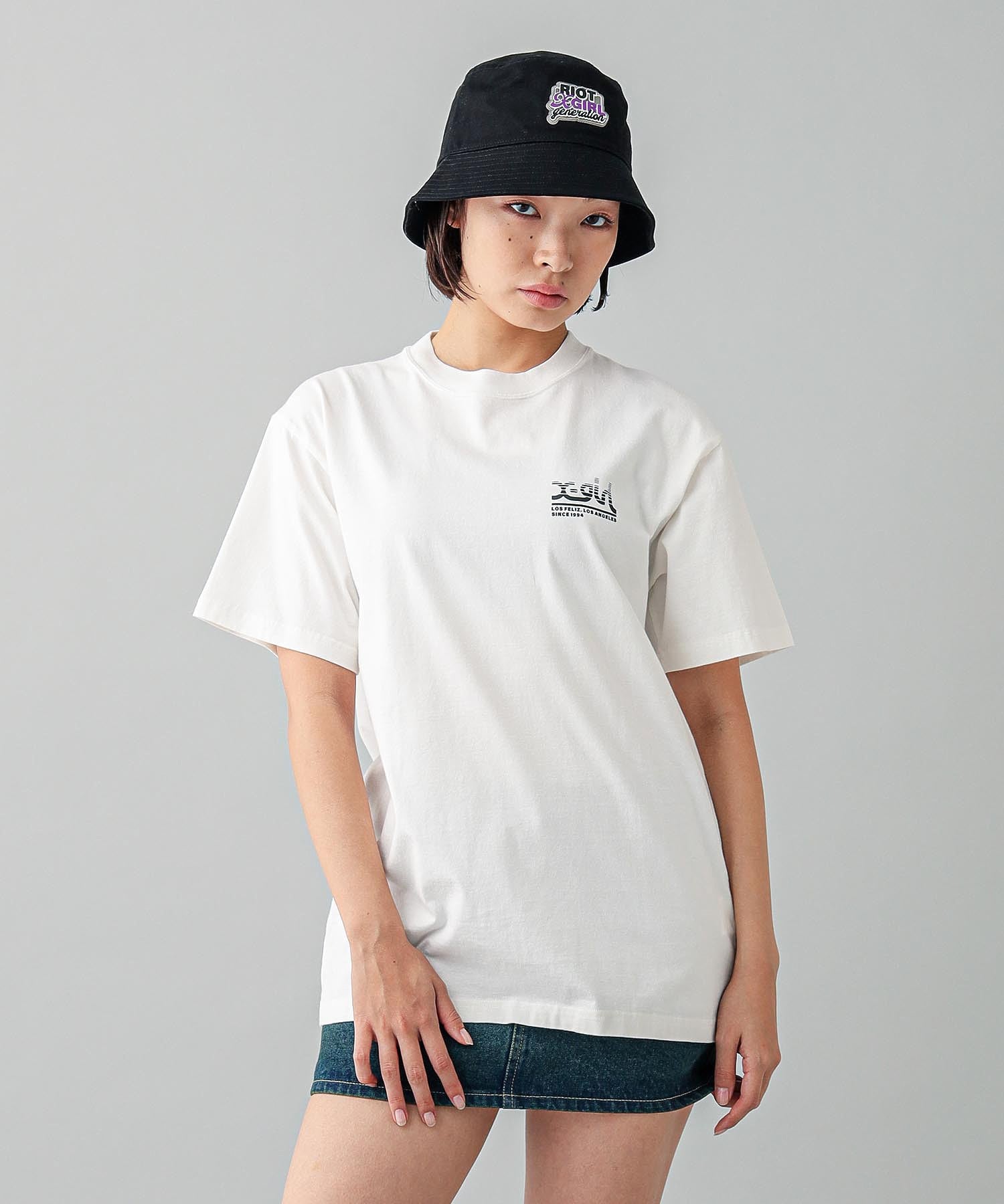 TRIPLE MILLS LOGO S/S TEE X-girl