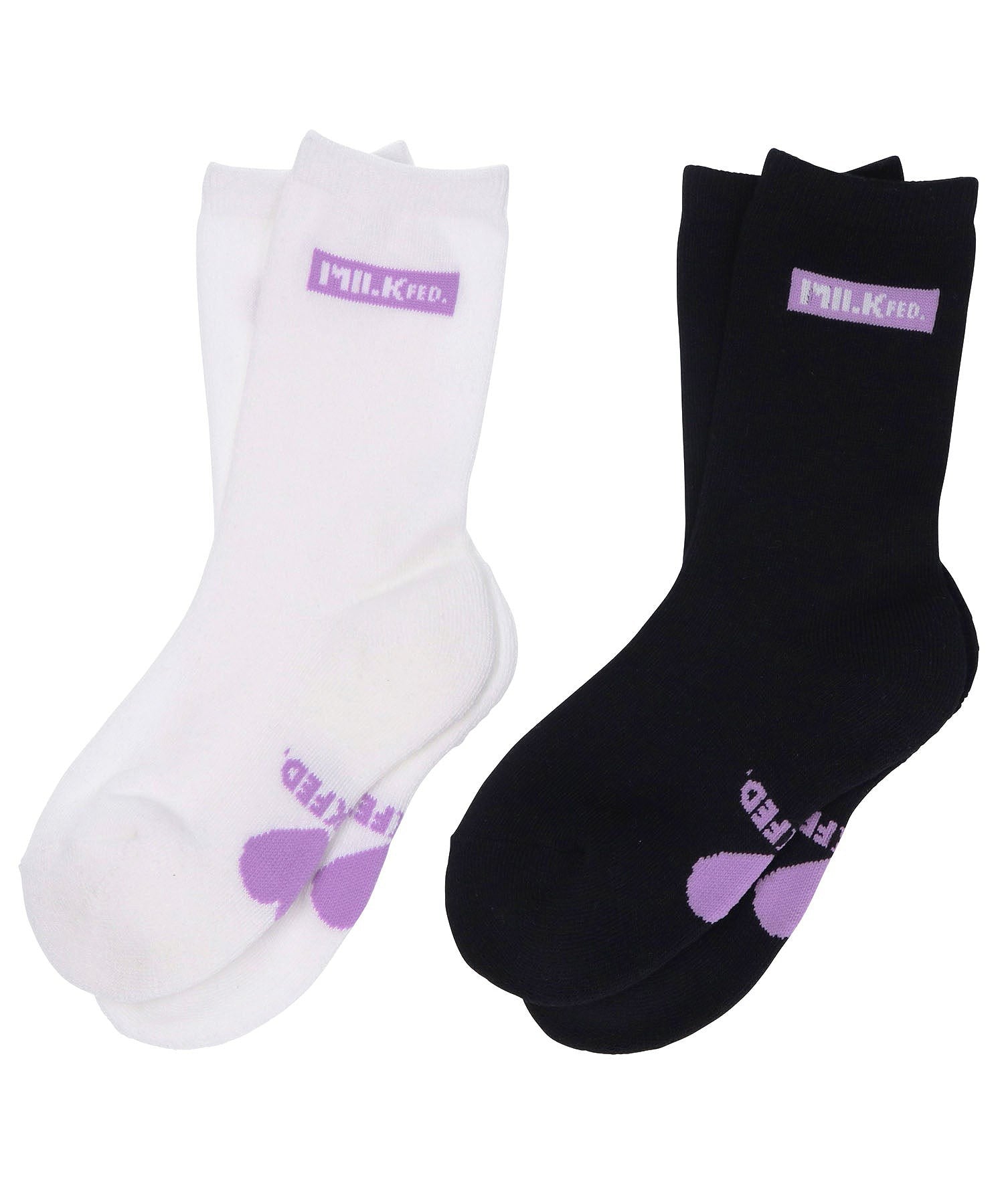 BAR AND HEART SOCKS SET MILKFED.