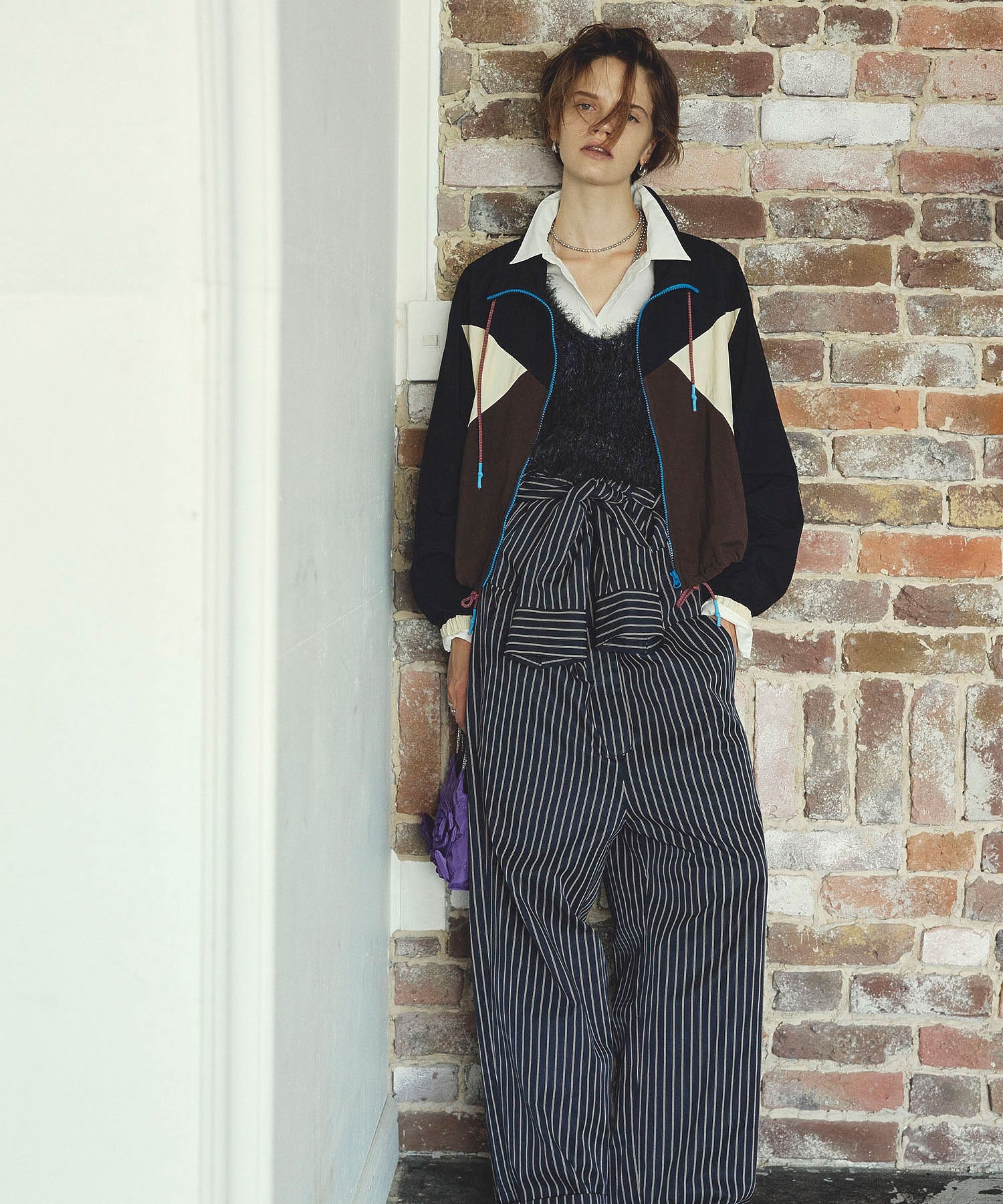 mici/MIX COLOR TRACK JACKET