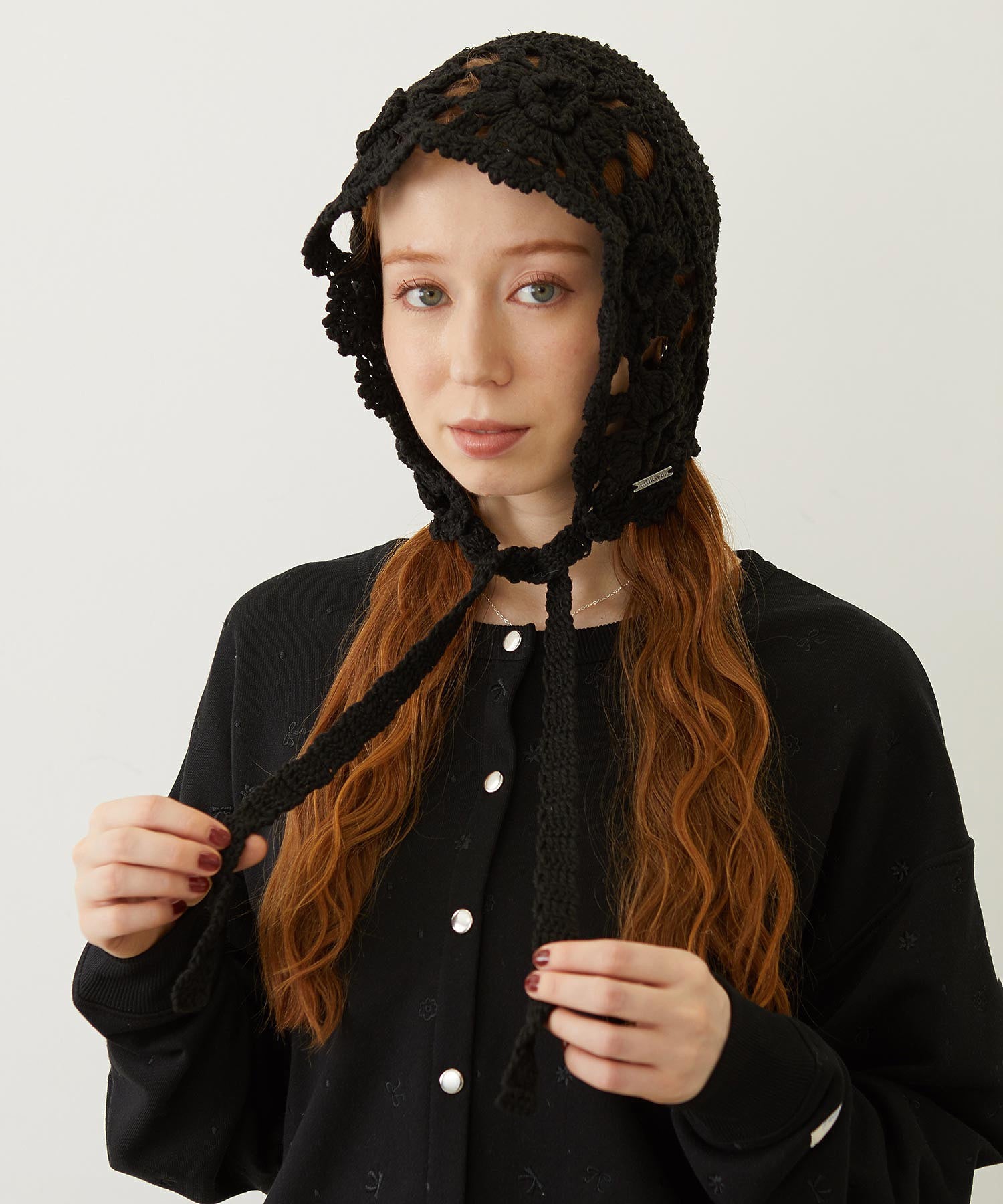 FLOWER KNIT BONNET