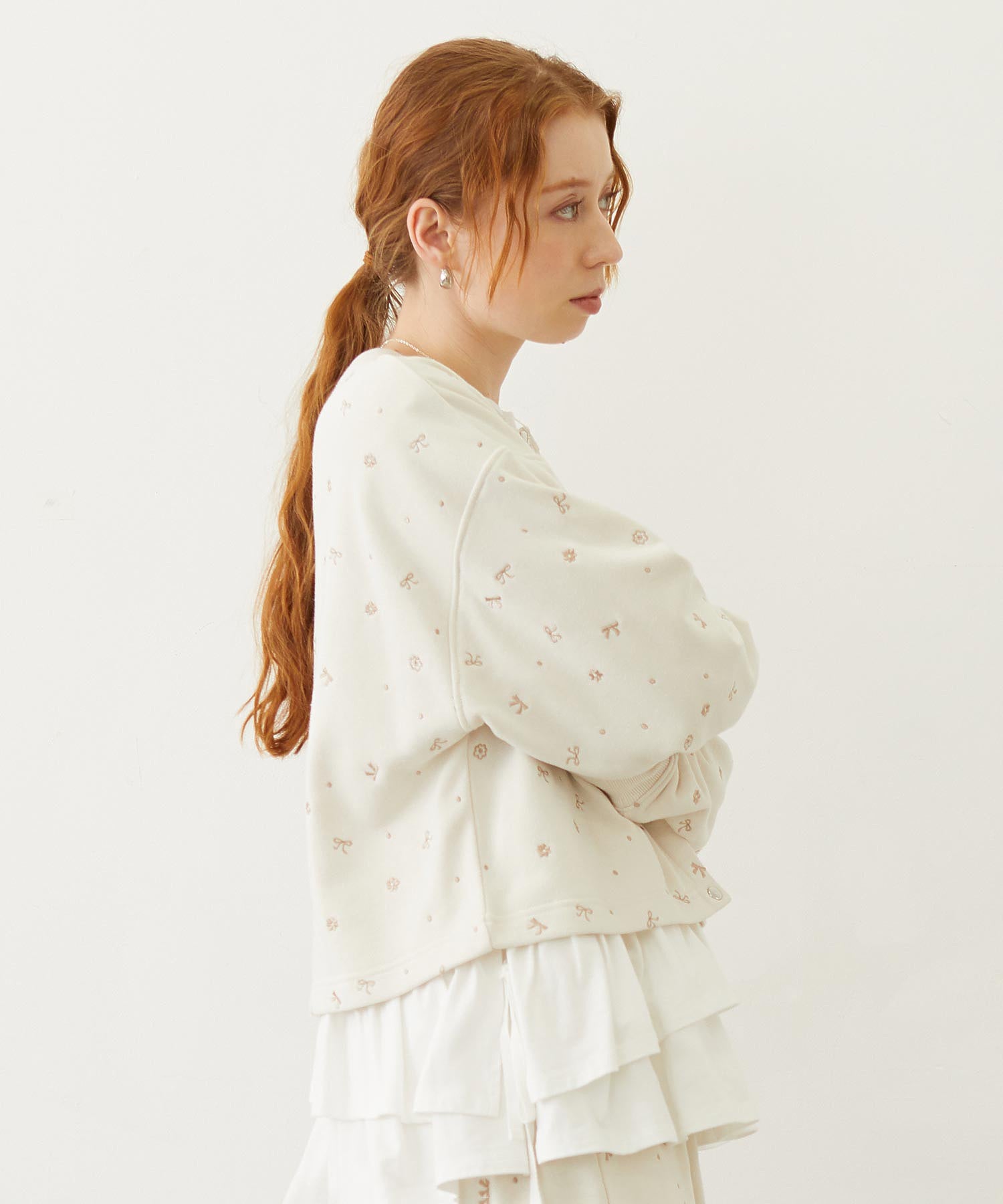 EMBROIDERY SWEAT JACKET