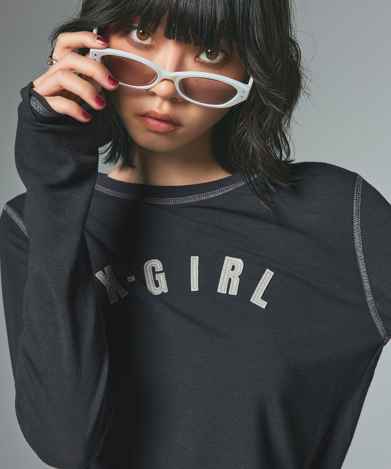 LOGO PATCH L/S BABY TEE