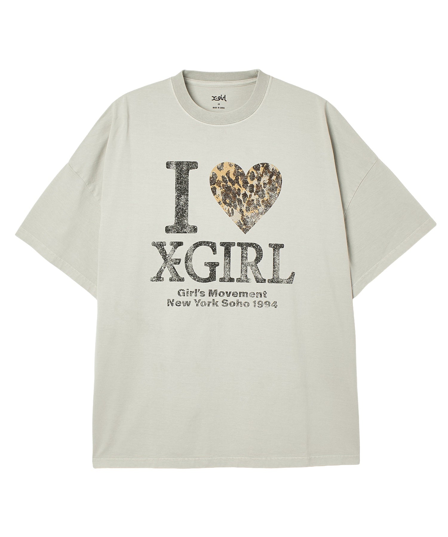 FADED I LOVE X-GIRL S/S BIG TEE DRESS