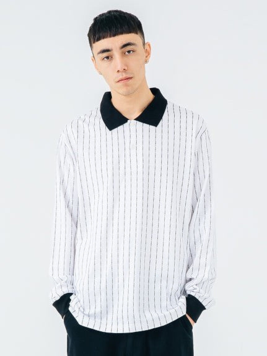 L/S ALLOVER LOGO POLO SHIRT XLARGE
