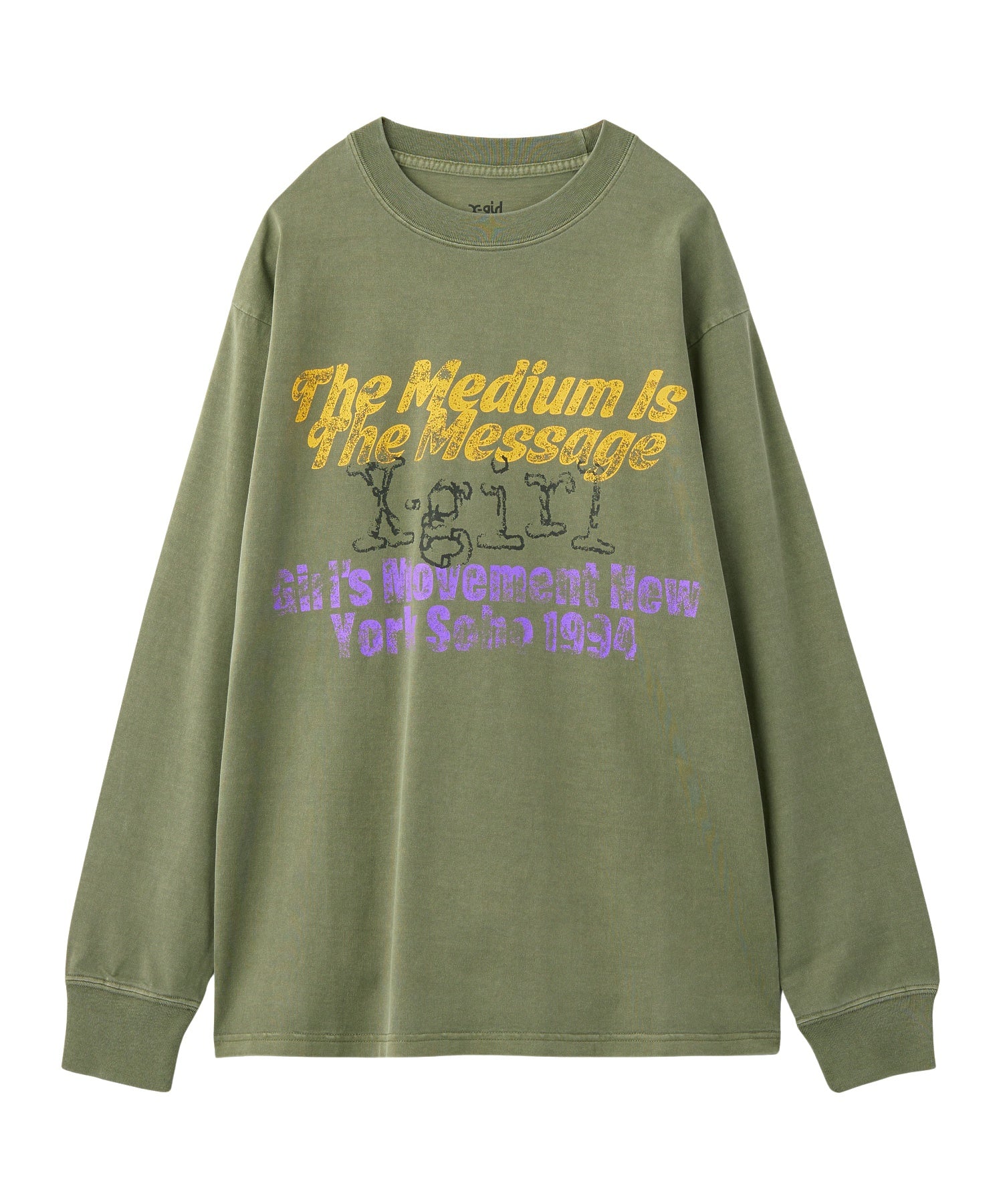 GRUNGE LOGO FADED L/S TEE