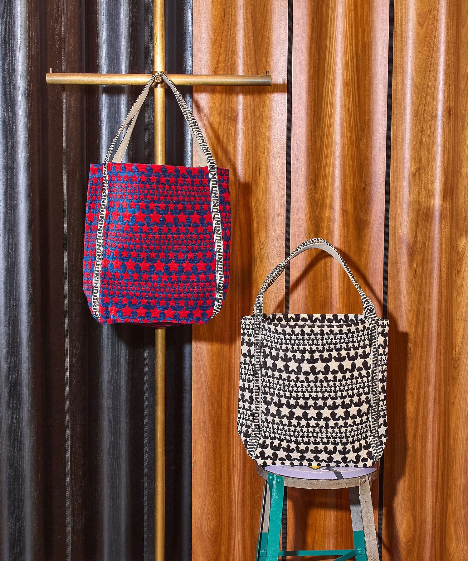 BINDU/STARS JACQUARD TOTE BAG