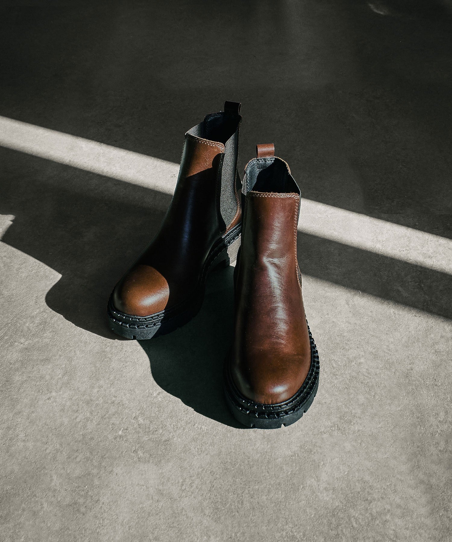 STILMODA/VOLUME SOLE SIDE GORE SHORT BOOTS