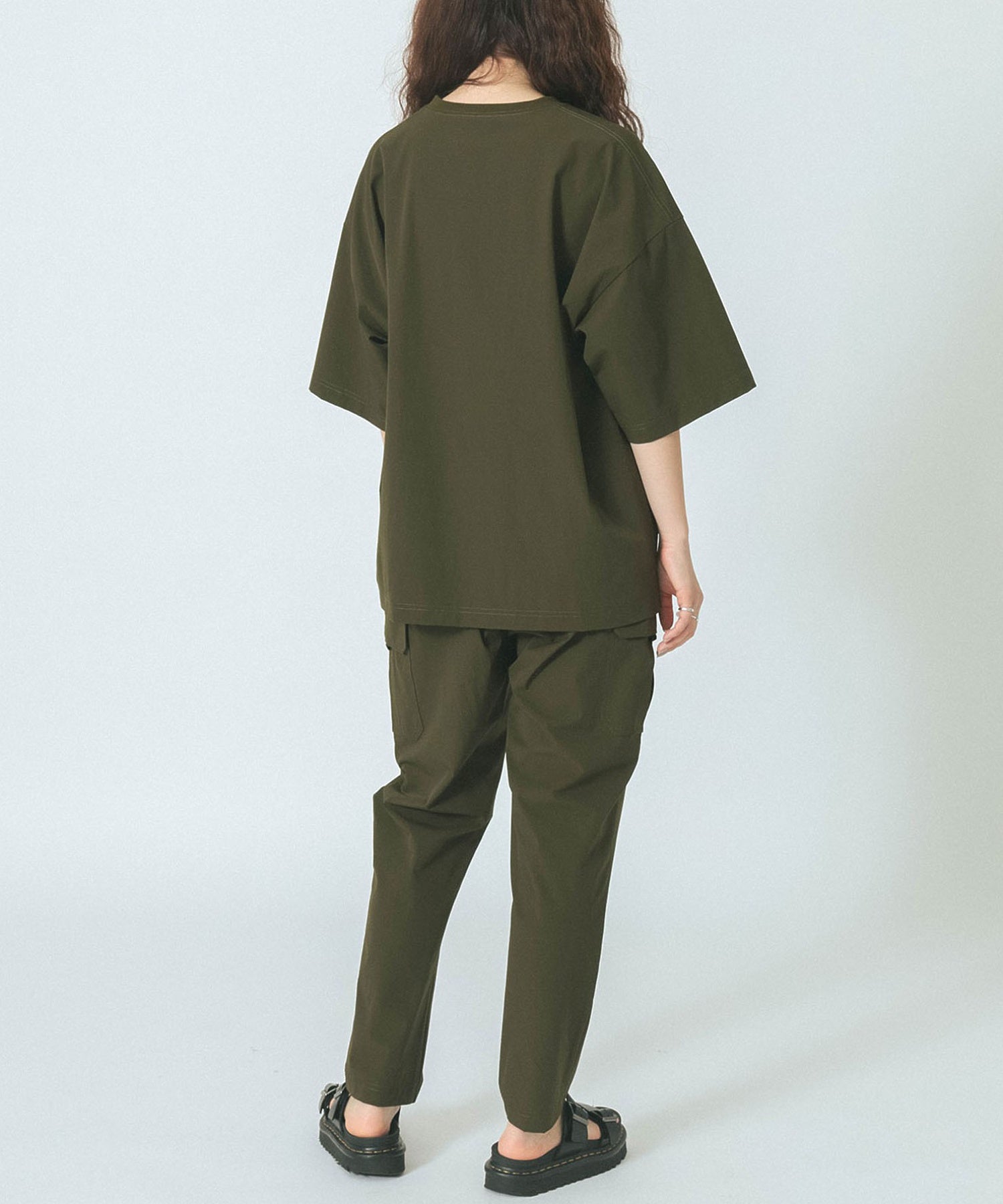 THOUSAND MILE×GENE HEAVENS/SHORT SLEEVE  POCKET TOP & CARGO TAPERED PANTS SET UP