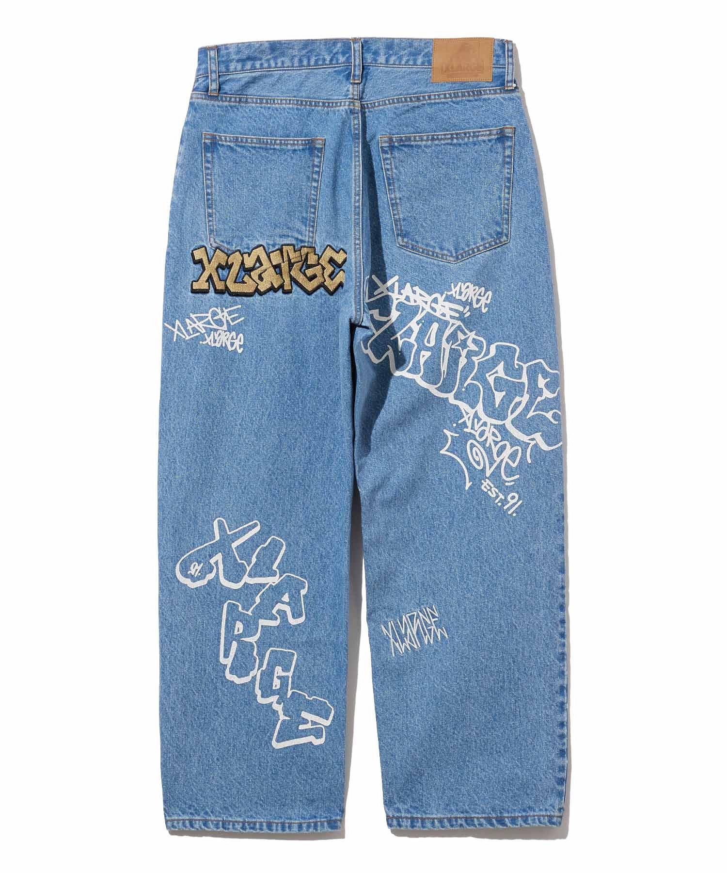 GRAFFITI DENIM PANTS XLARGE – calif