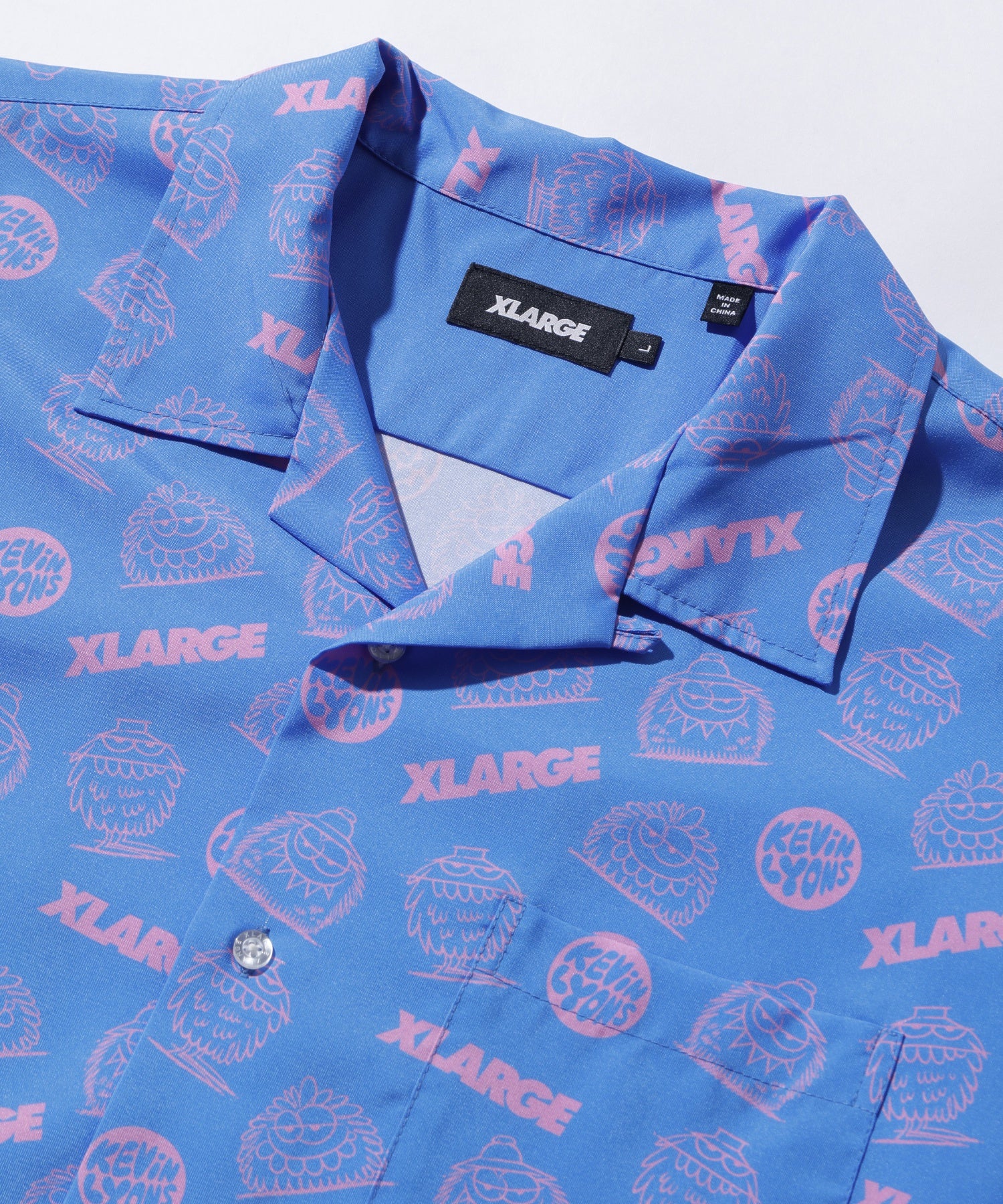 XLARGE×KEVIN LYONS OPEN COLLAR S/S SHIRT