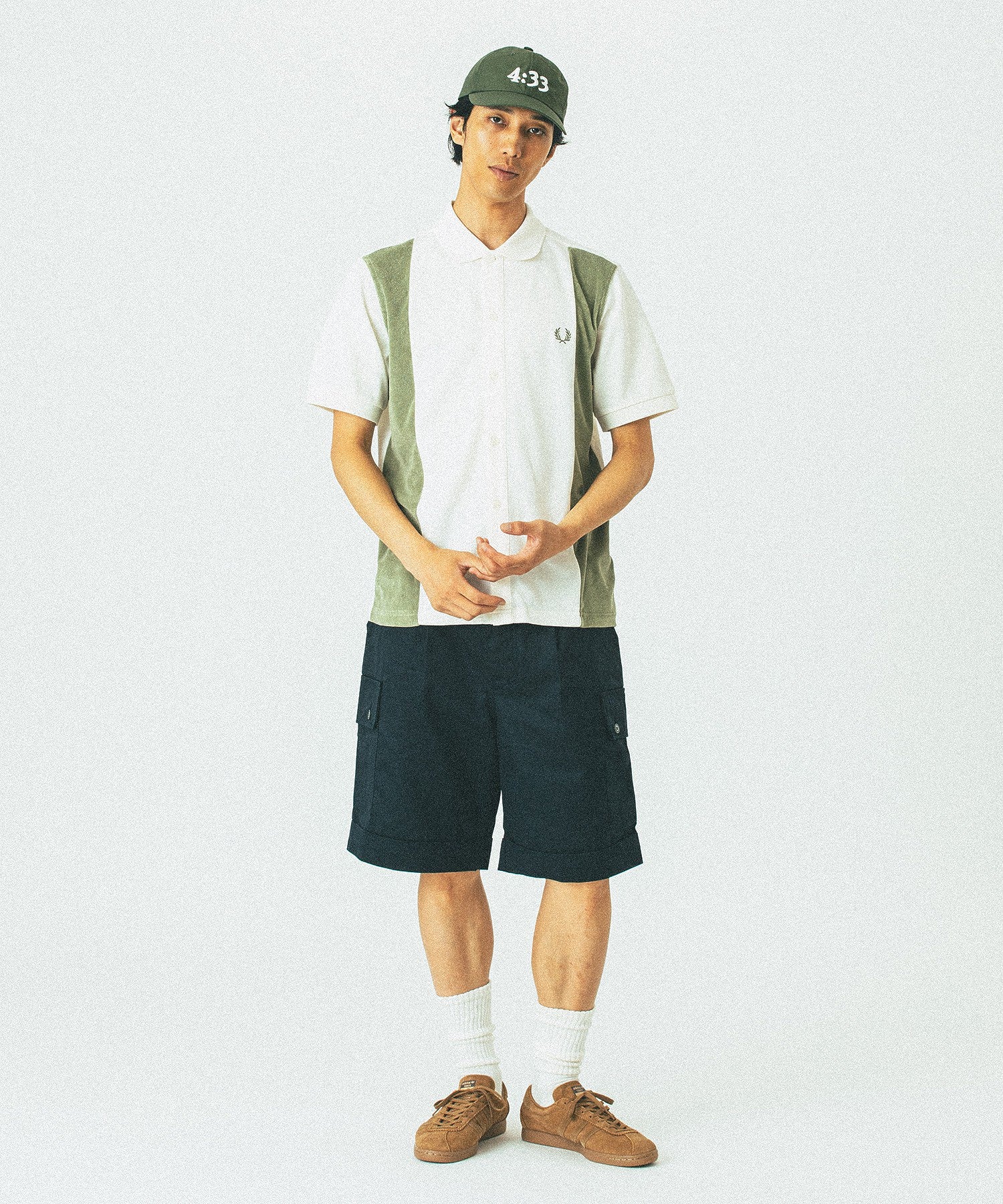 FRED PERRY/フレッドペリー/TOWELLING PANEL POLO SHIRT M7807