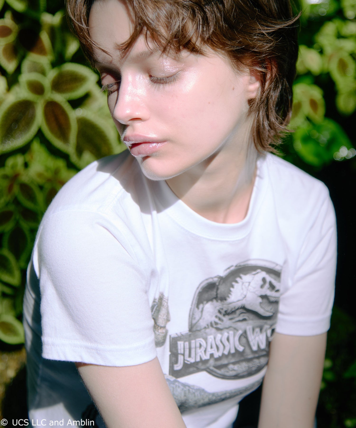 X-girl × JURASSIC WORLD S/S BABY TEE