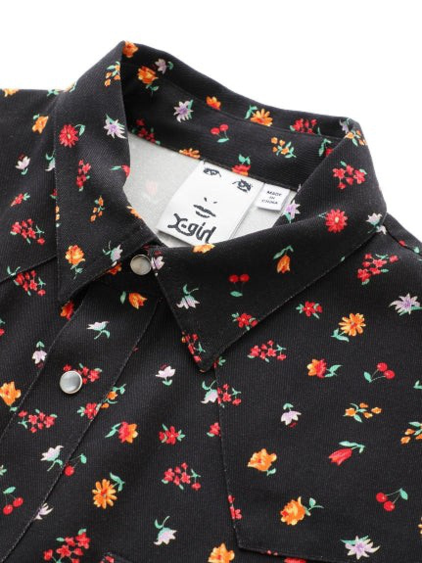 FLORAL WESTERN SHIRT X-girl