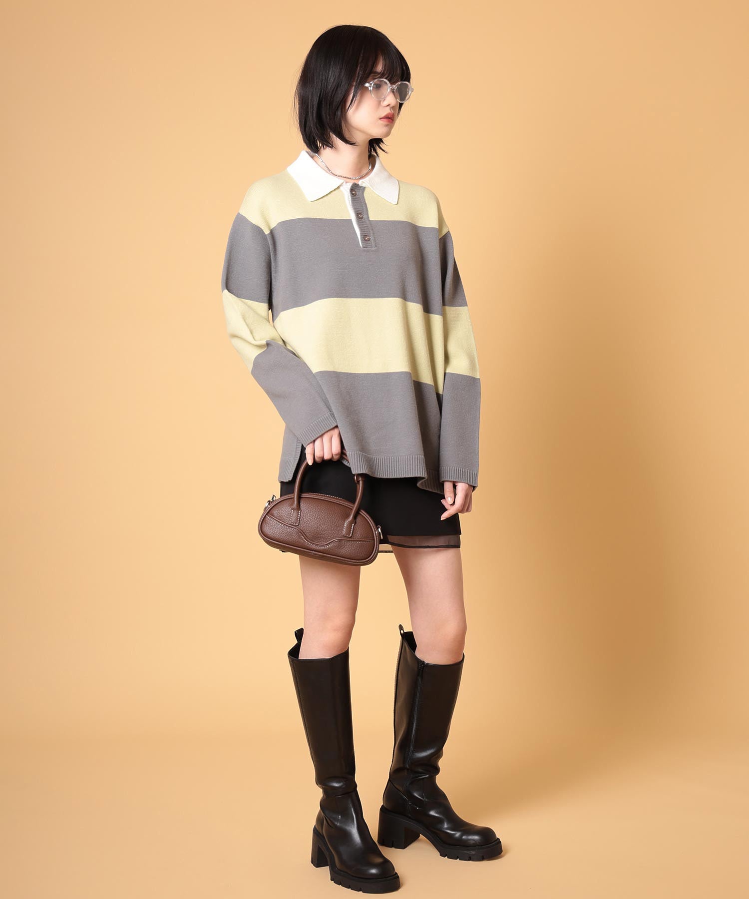 ラガーニットプルオーバー