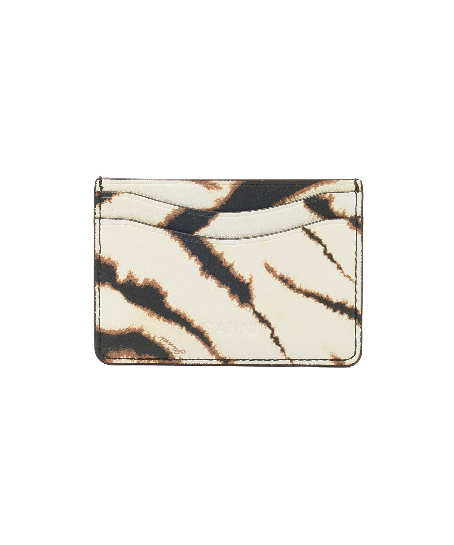 GANNI/BOU CARD HOLDER ZEBRA PRINT