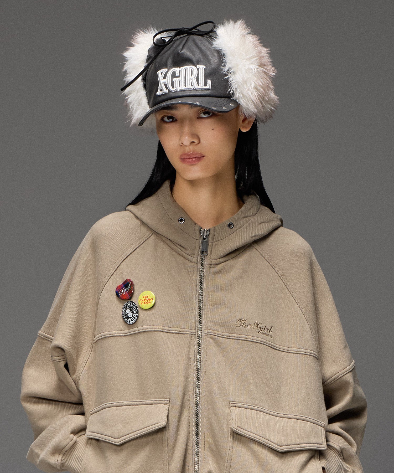 FAUX FUR EAR FLAP 5PANEL CAP