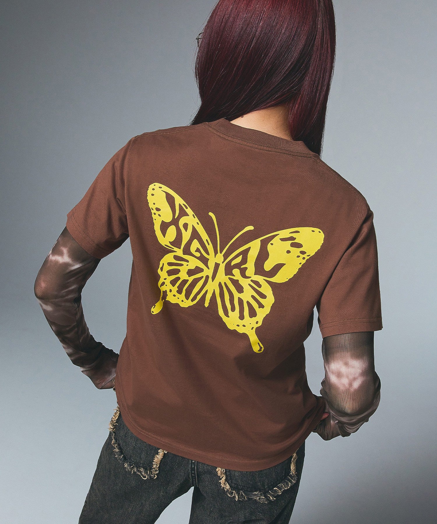 BUTTERFLY SILHOUETTE LOGO S/S TEE