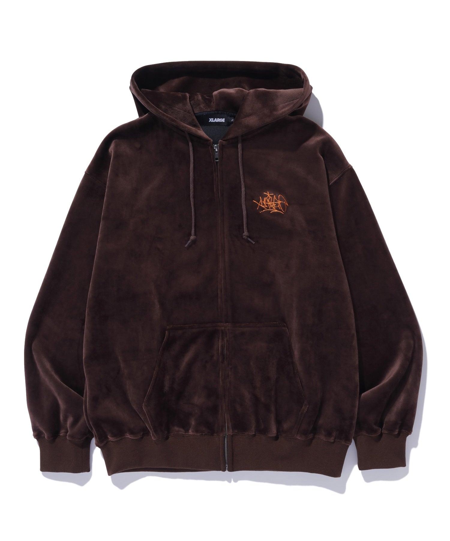 TAGGING VELOUR ZIP HOODIE