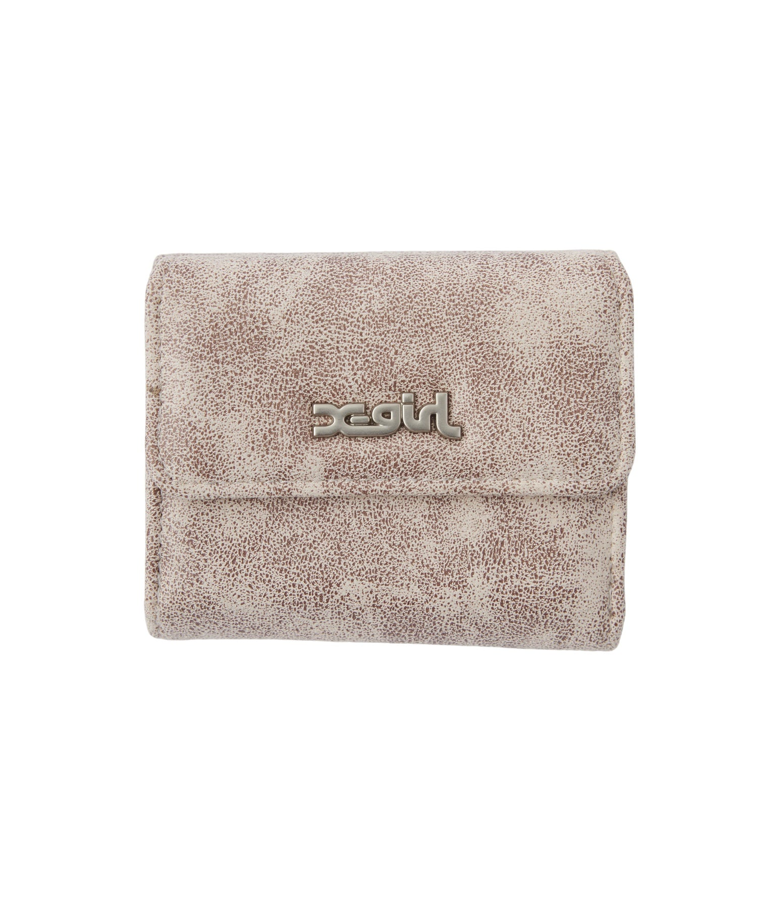 DISTRESSED FAUX LEATHER MINI WALLET